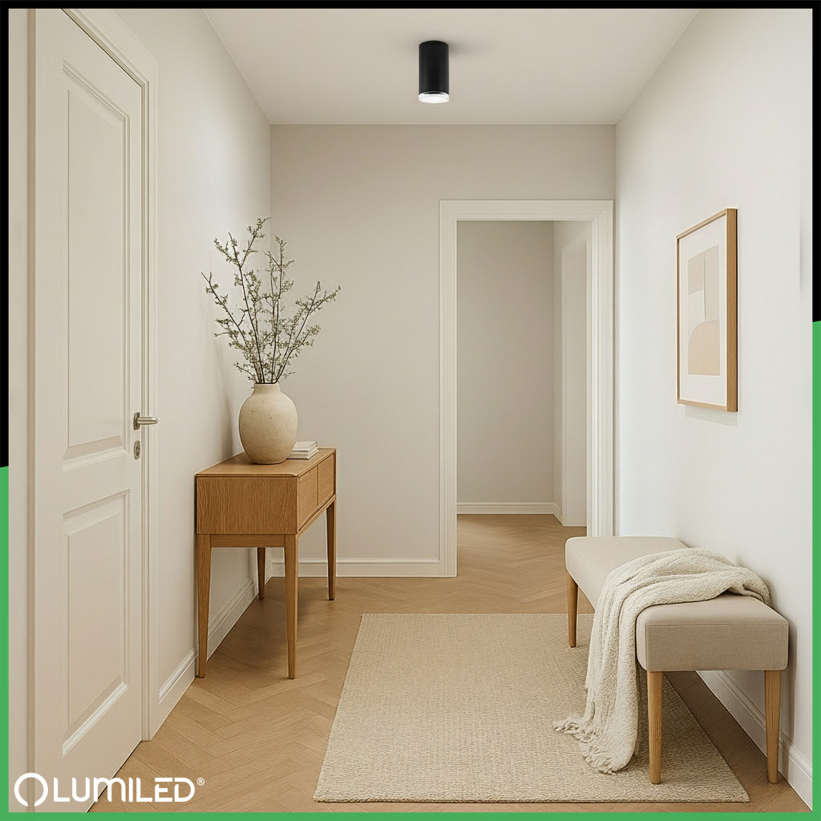 Lampa Sufitowa Reflektor LED Oprawa Spot Tuba GU10 IP44 ADERO Czarna Lumiled - obszar zastosowań