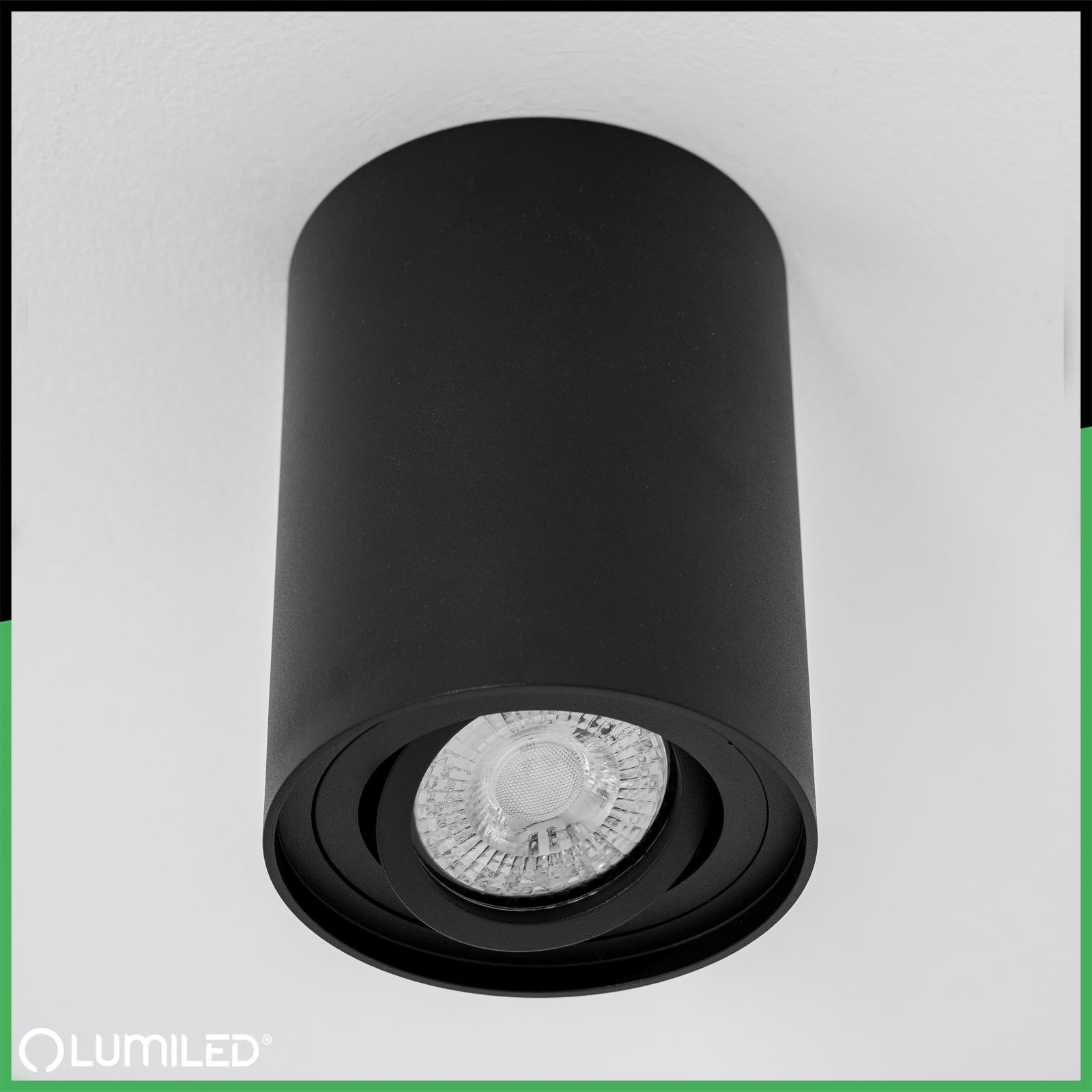 Oprawa Natynkowa HALOGENOWA Spot Tuba Ruchoma GU10 Okrągła Czarna 84mm AMAT-M LUMILED - obszar zastosowań