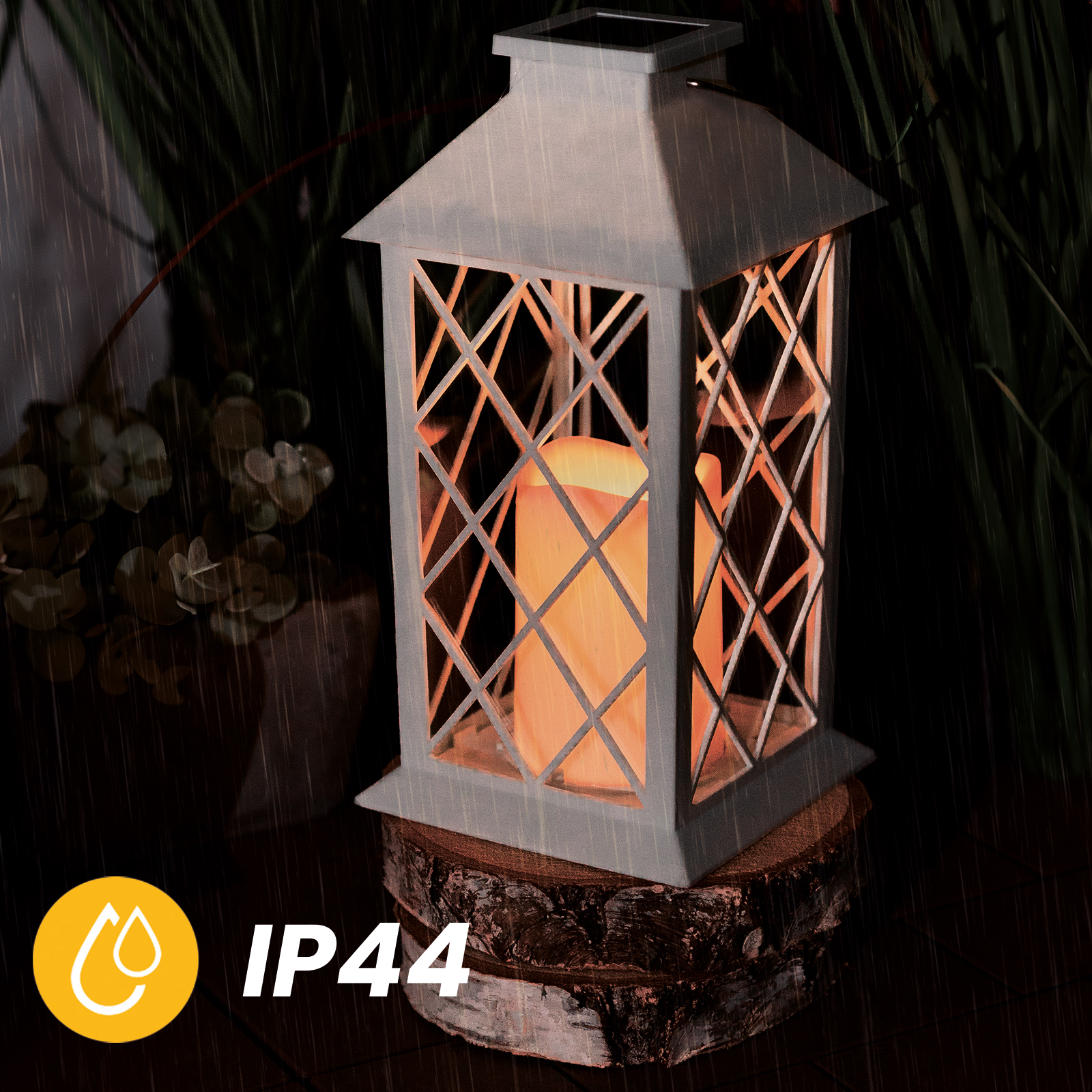 Lampa Solarna Ogrodowa LED Stojąca Latarnia LIRIO 2 IP44 Wisząca Latarenka LUMILED - pierwsza cecha produktu