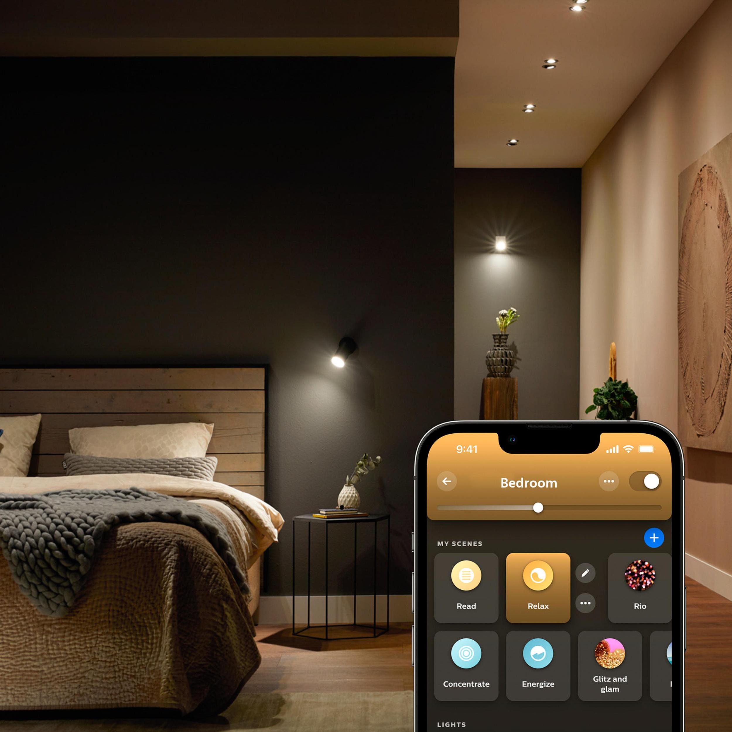 2x Żarówka LED GU10 Reflektor 4.2W = 50W 400lm 2200-6500K CCT SMART Inteligentna Bluetooth ZigBee White Ambiance Philips HUE - pierwsza cecha produktu