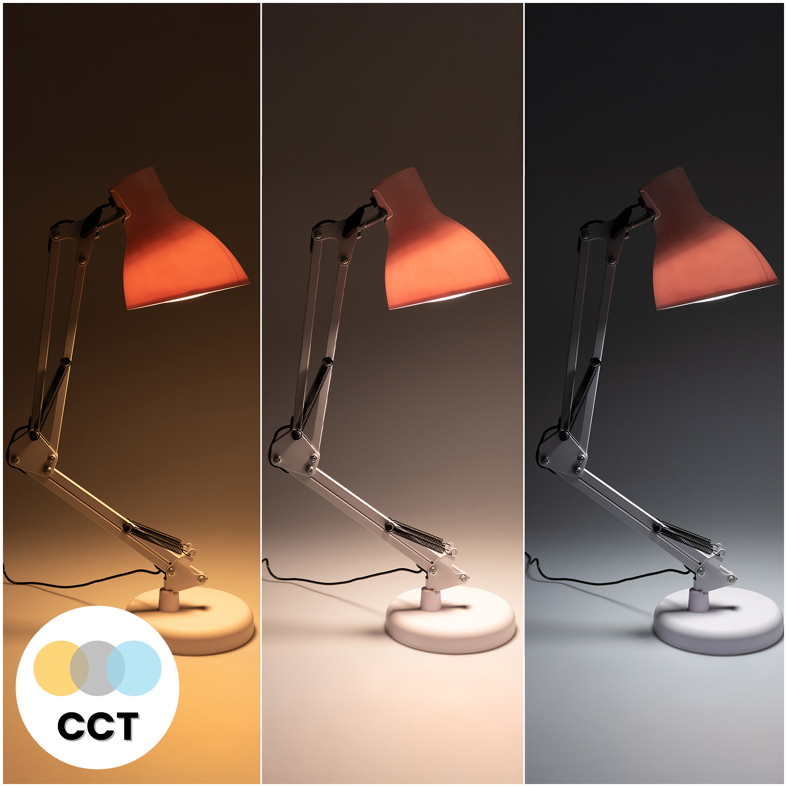 Lampka Biurkowa Stołowa LED 7W CCT Ściemnialna Marti Biała Lumiled - pierwsza cecha produktu