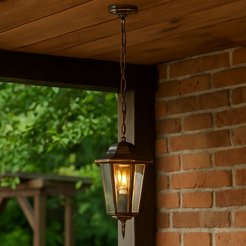 Lampa Ogrodowa Wisząca Zewnętrzna E27 LATARNIA Patyna BELLIS LUMILED - obszar zastosowań