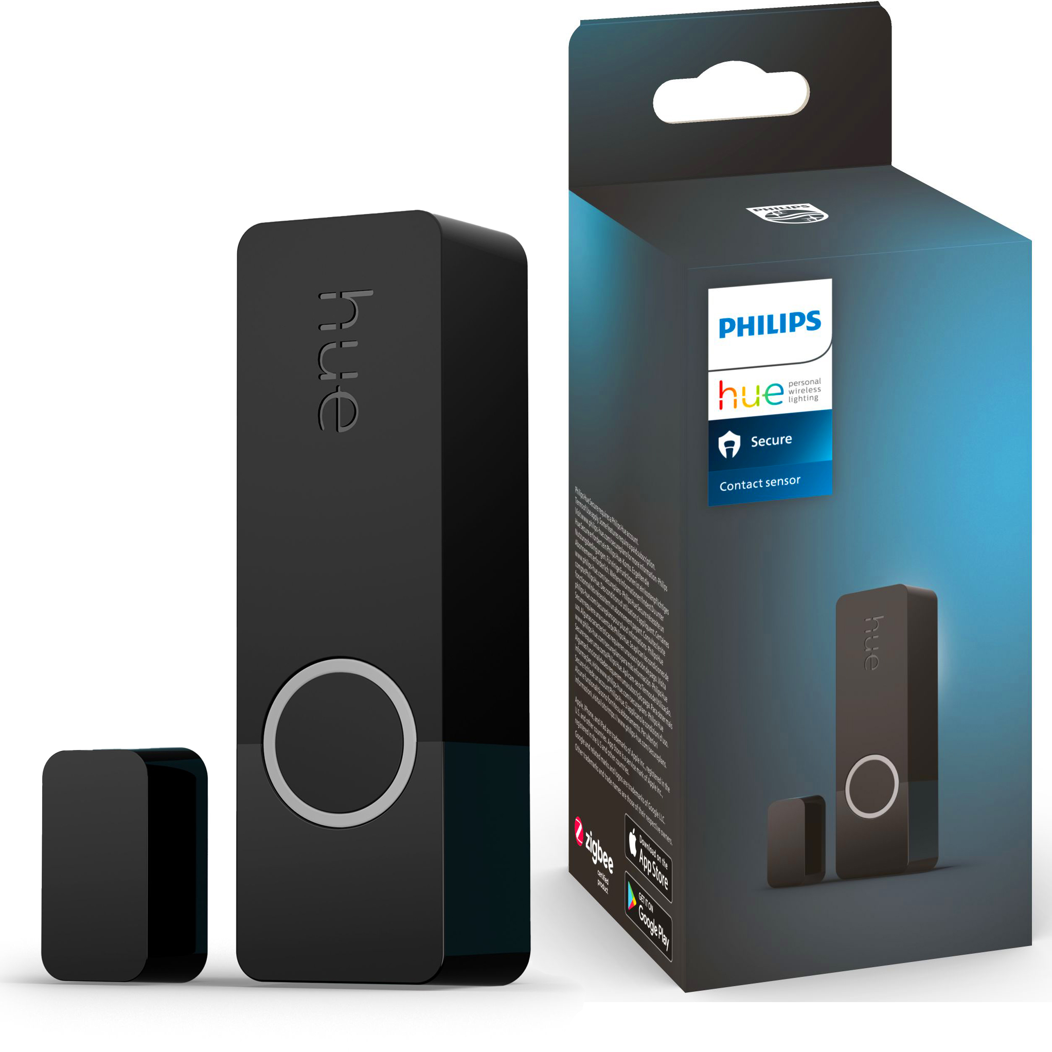 Inteligentny Czujnik Kontaktu do Okien i Drzwi Czarny Bateryjny Zigbee Contact Sensor Secure Philips HUE - główne zdjęcie produktu