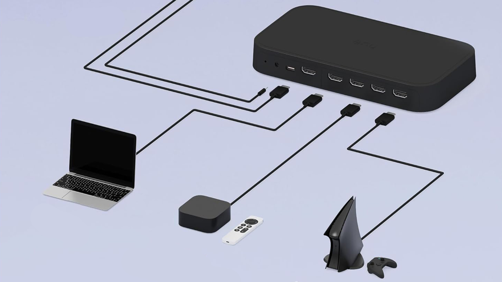 Centralka Sync Box HDMI 2.1 8K 4K Czarna Inteligentna SMART Zigbee Bluetooth Entertainment Play Philips HUE - czwarta cecha produktu