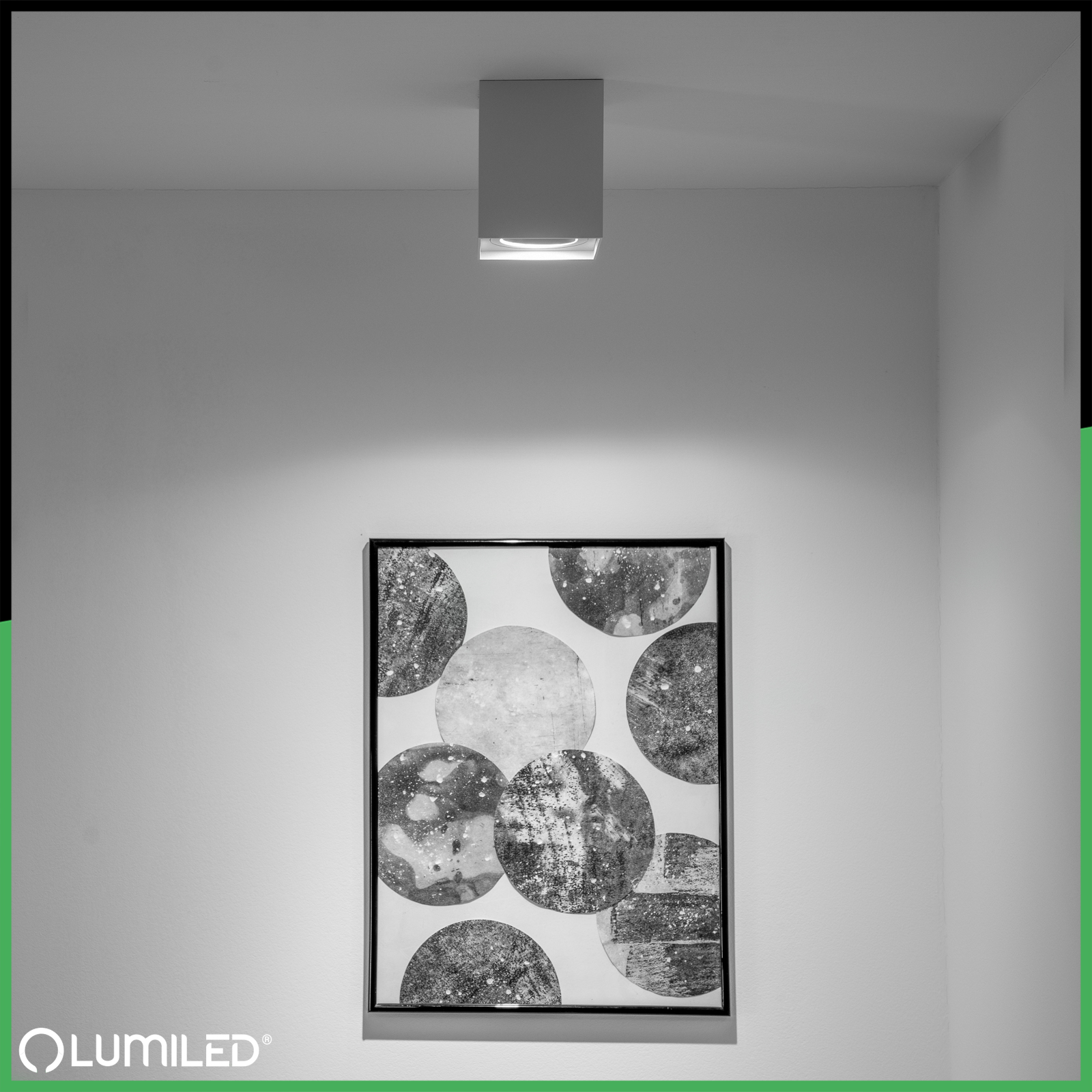 Oprawa Natynkowa HALOGENOWA Spot Tuba Ruchoma GU10 Kwadratowa Biała 115mm AMAT-L LUMILED - obszar zastosowań