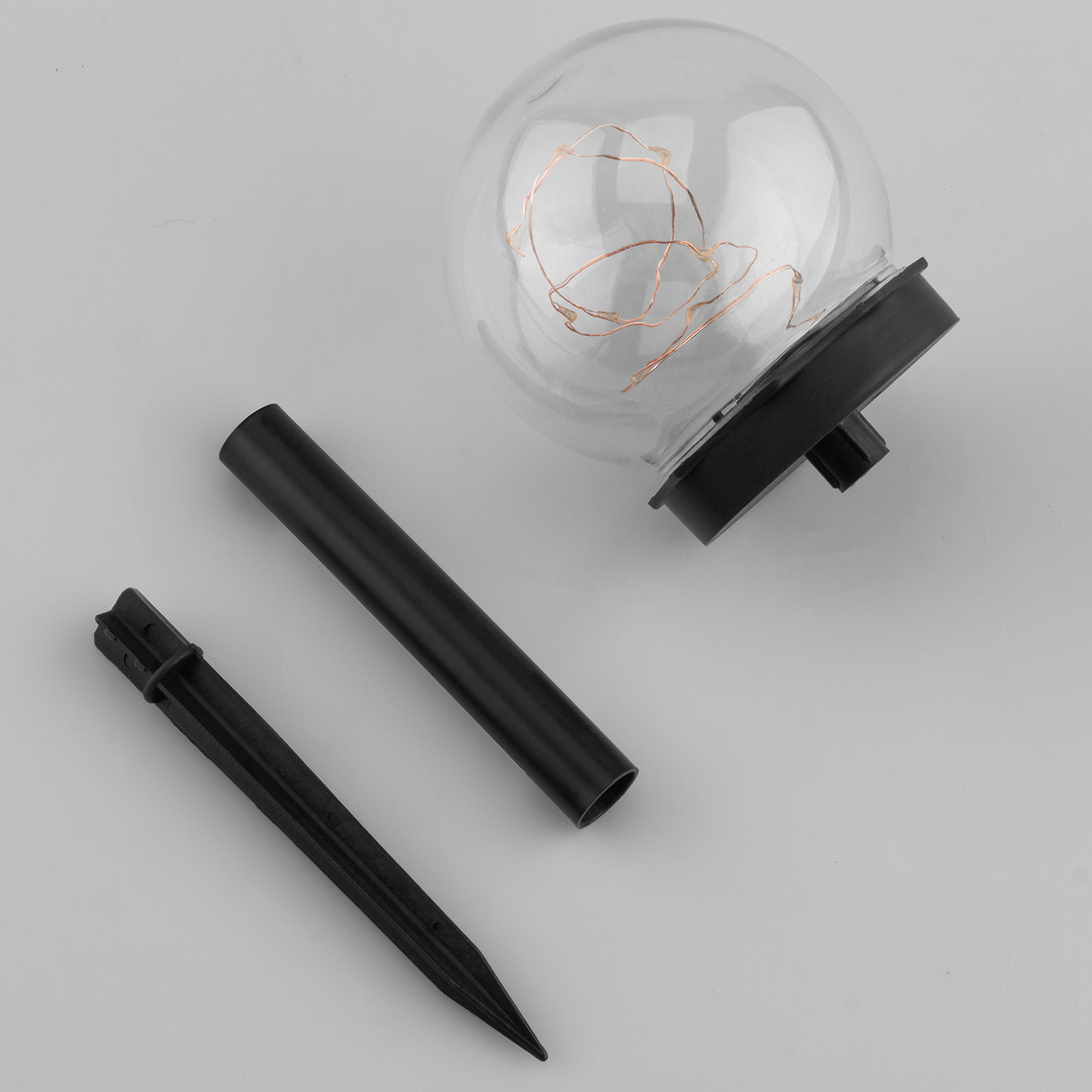 Lampa Solarna Ogrodowa LED 3000K IP44 10cm Wbijana Ozdobna Kula GLORIS LUMILED - skład produktu