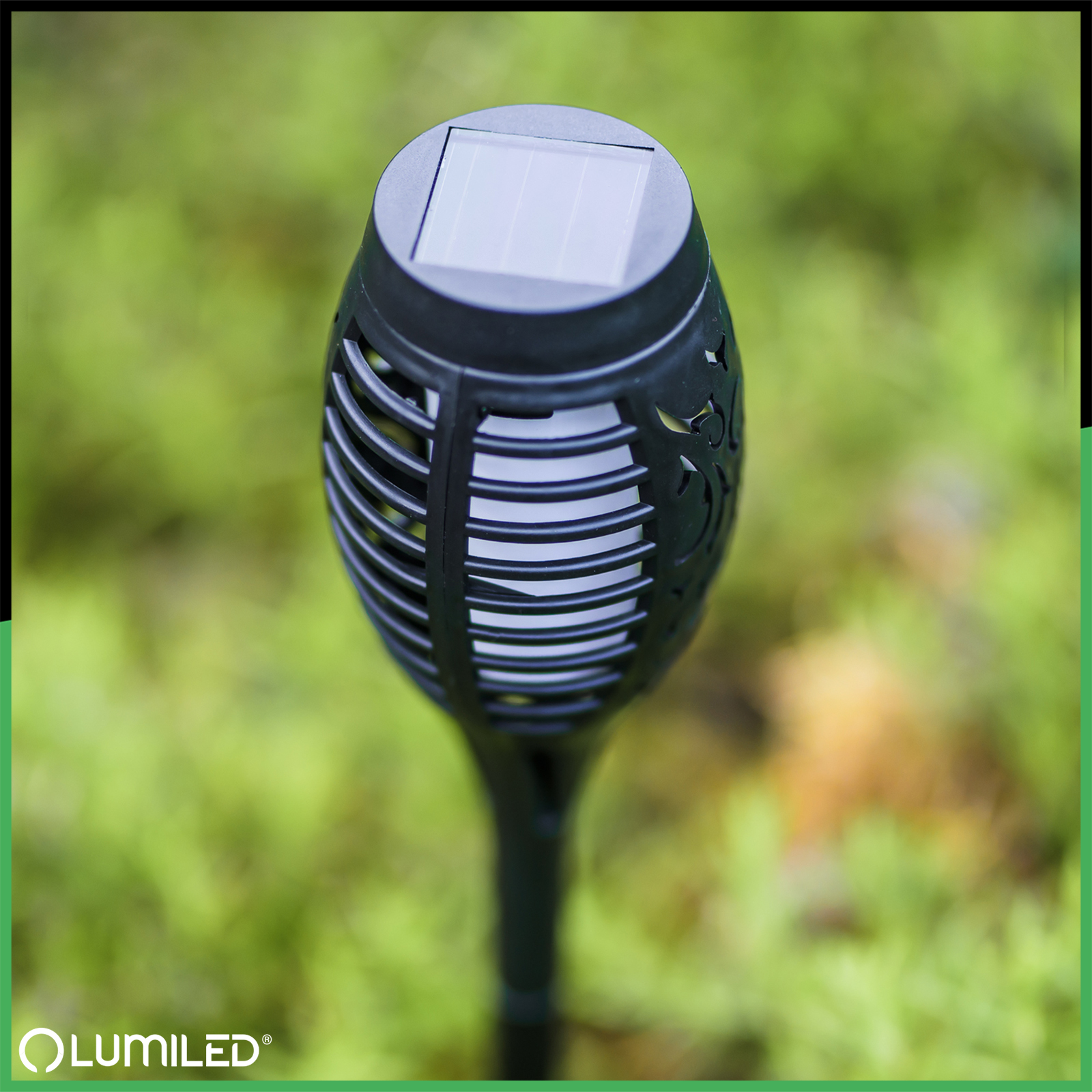 Lampa Solarna Ogrodowa LED IGNIS Wbijana Pochodnia Efekt Płomienia LUMILED - pierwsza cecha produktu