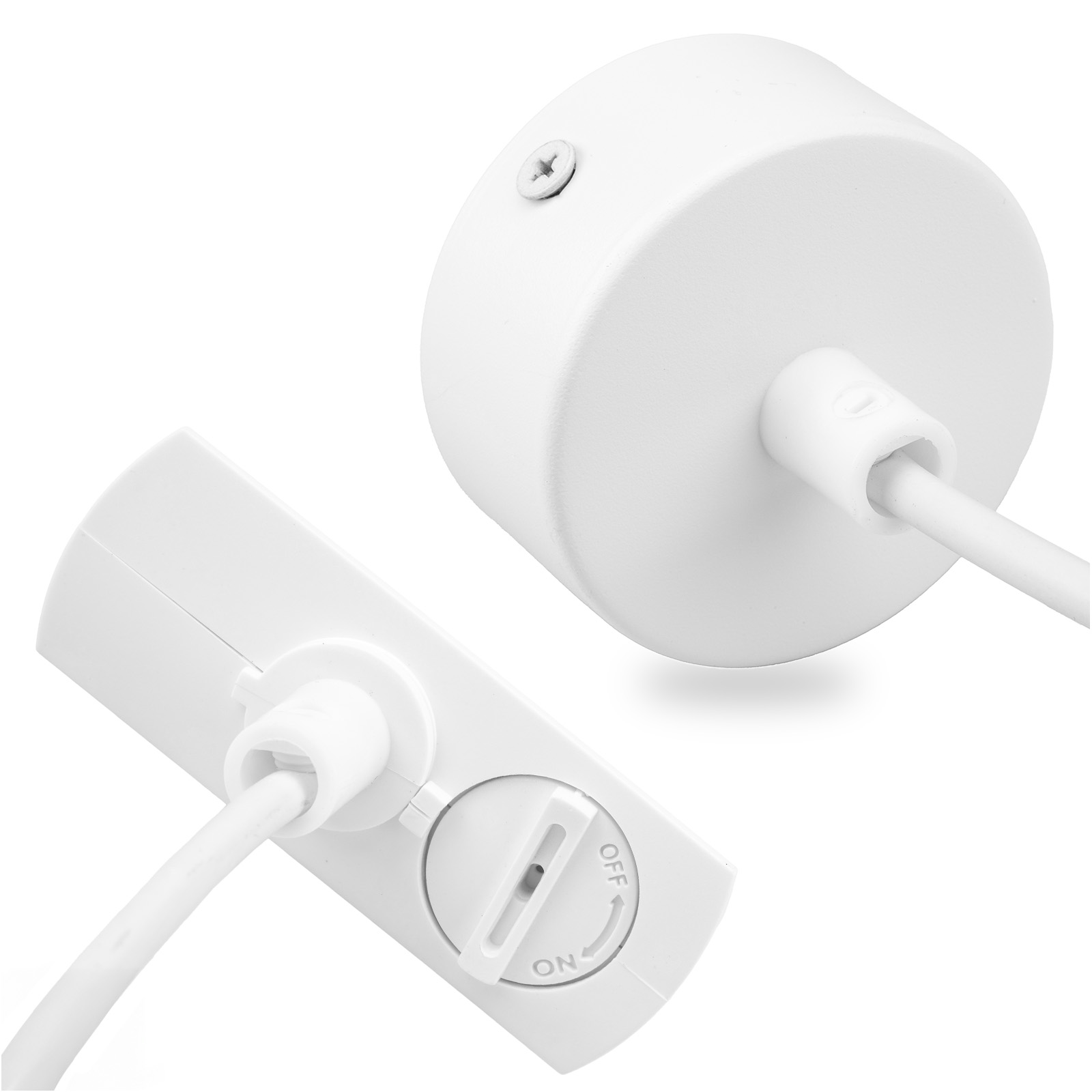 Adapter Zasilający do Szynoprzewodów Baza Montażowa 1F Biała LUMILED - główne zdjęcie produktu