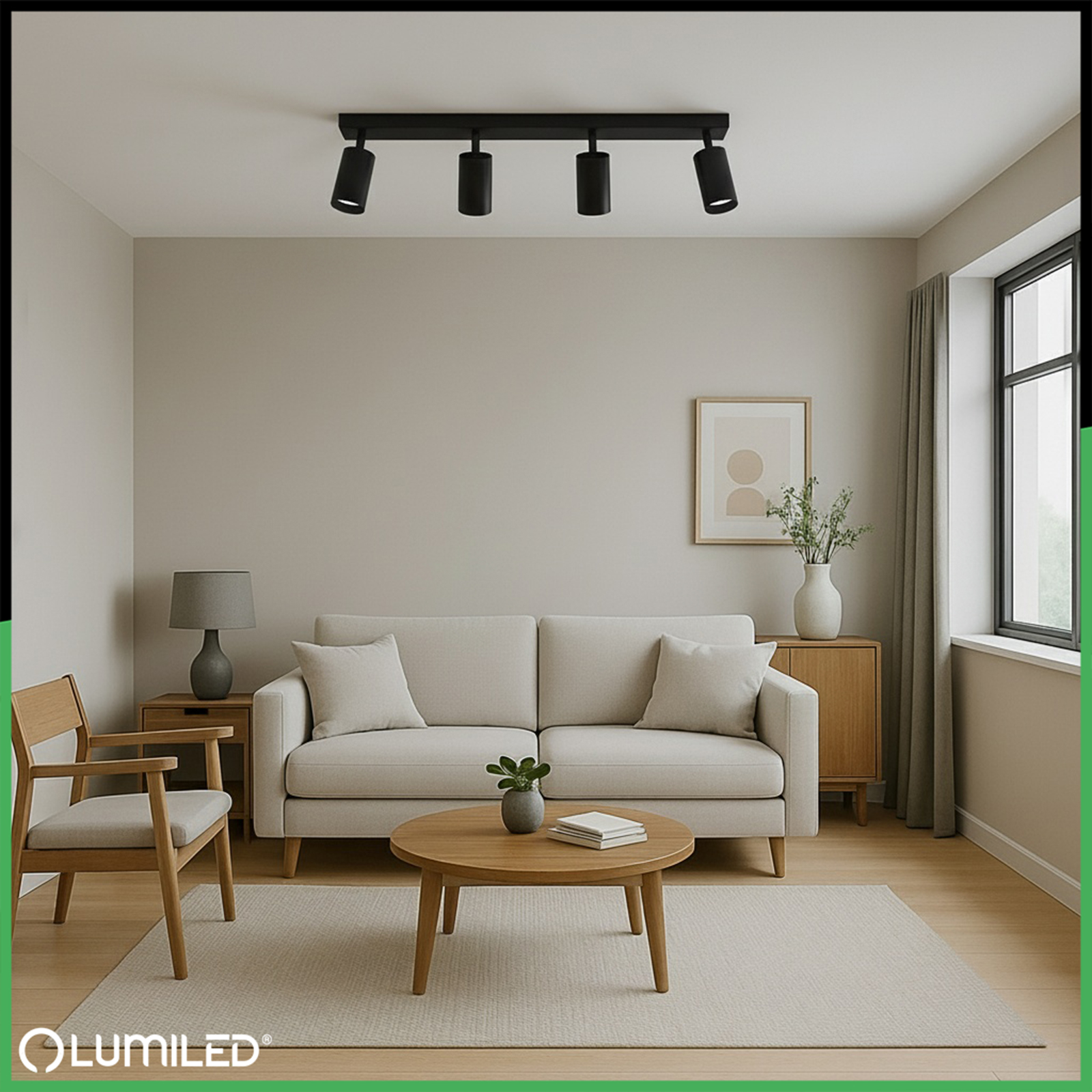 Lampa Sufitowa SPOT TUBA Reflektor Oprawa Halogenowa 4x GU10 TABULA LUMILED - obszar zastosowań
