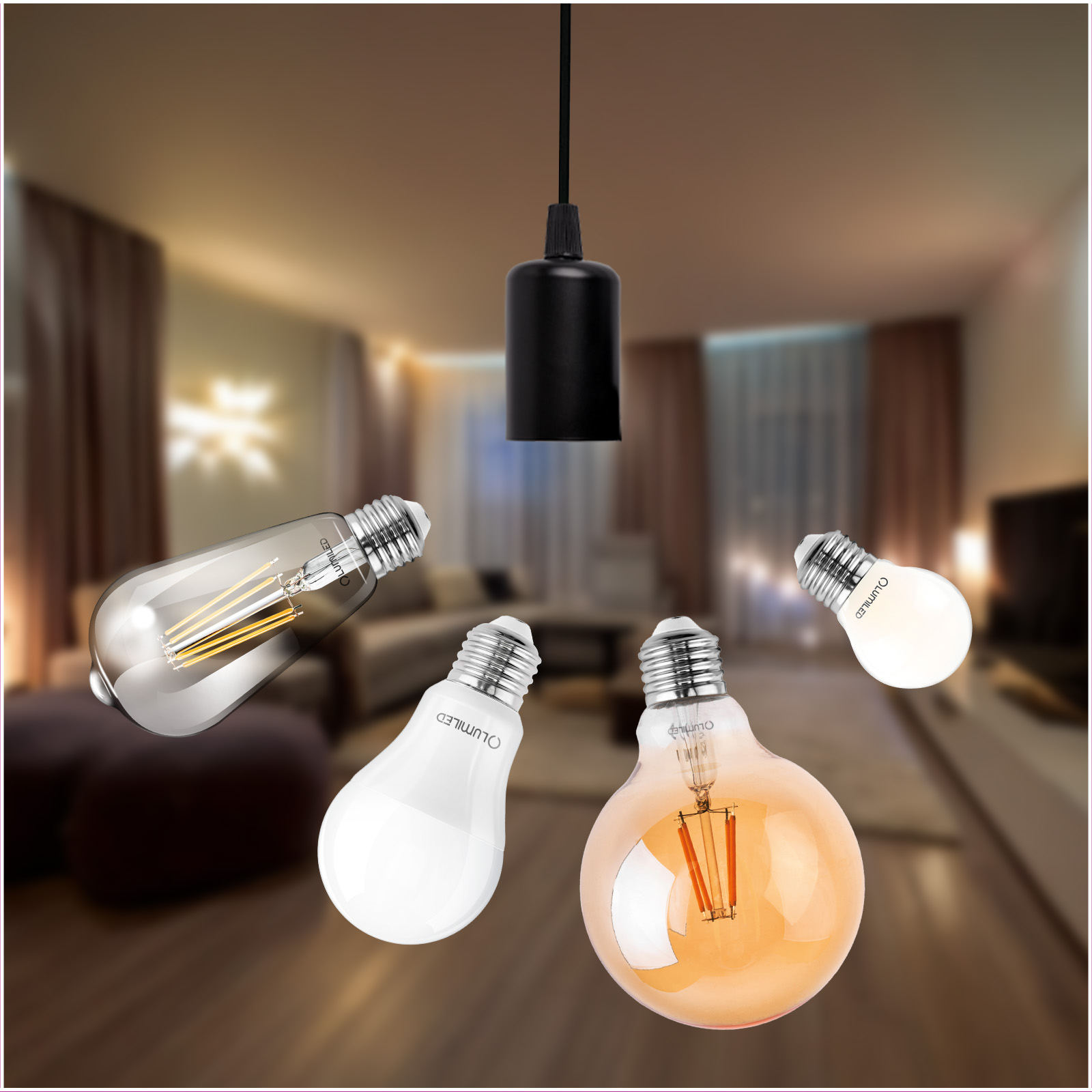 Lampa wisząca sufitowa ARANE PAJĄK 6 ramion do LED 6x E27 LUMILED - trzecia cecha produktu