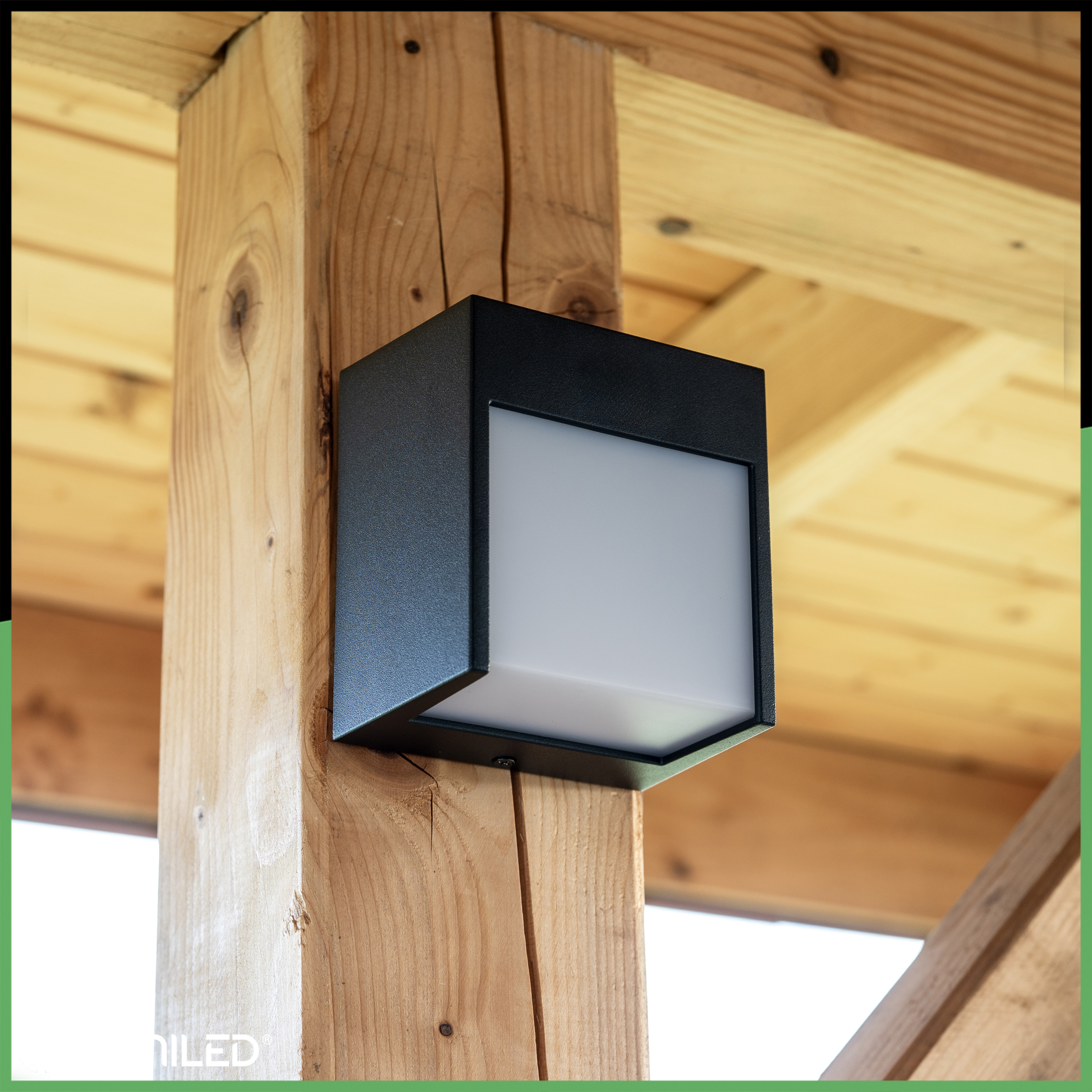 Lampa Ogrodowa Ścienna LED Kinkiet Elewacyjny Zewnętrzny IP54 12W 3000K RUBUS LUMILED - druga cecha produktu