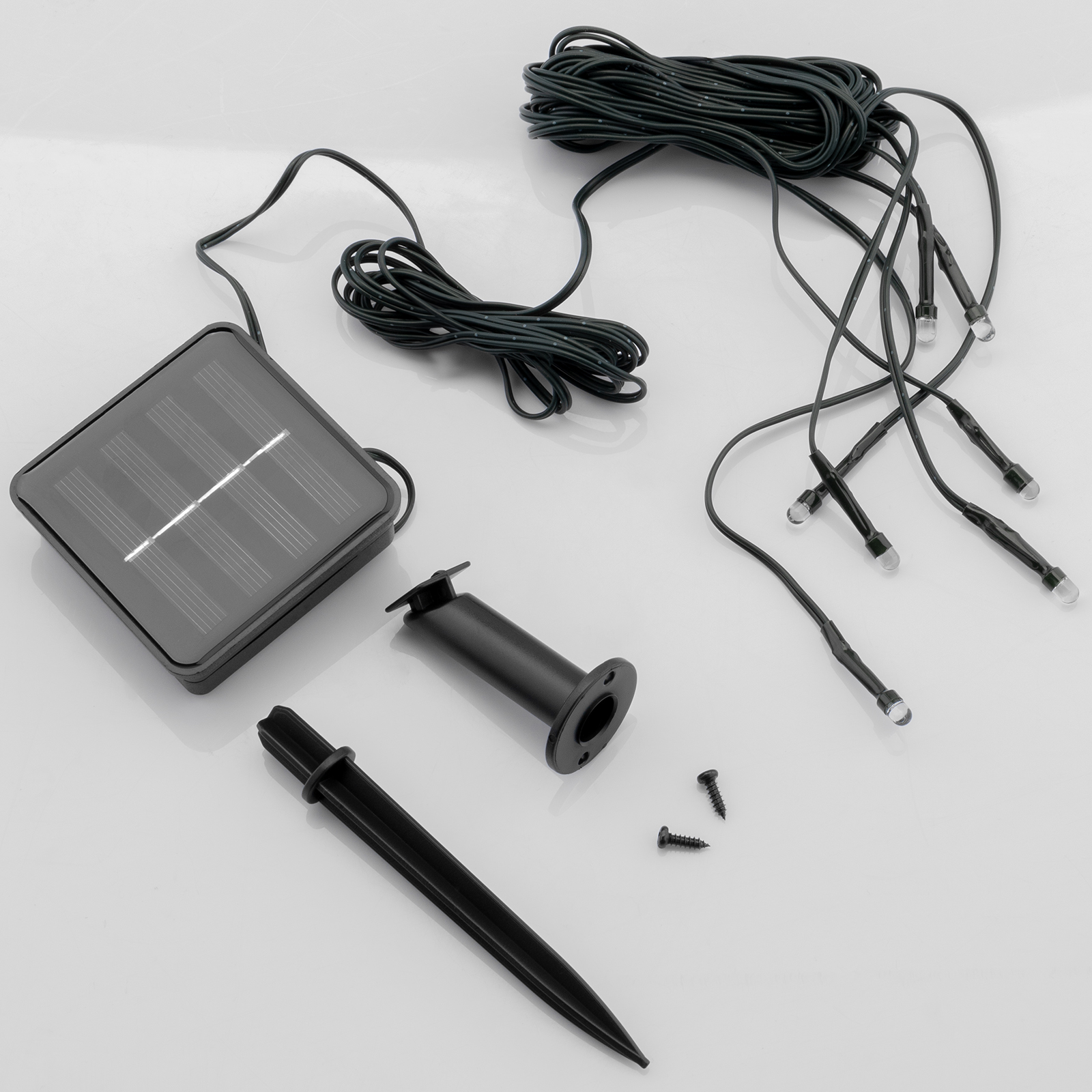 Girlanda Solarna Ogrodowa 7x LED Ozdobne Punkciki Świetliki ORNIS LUMILED - skład produktu