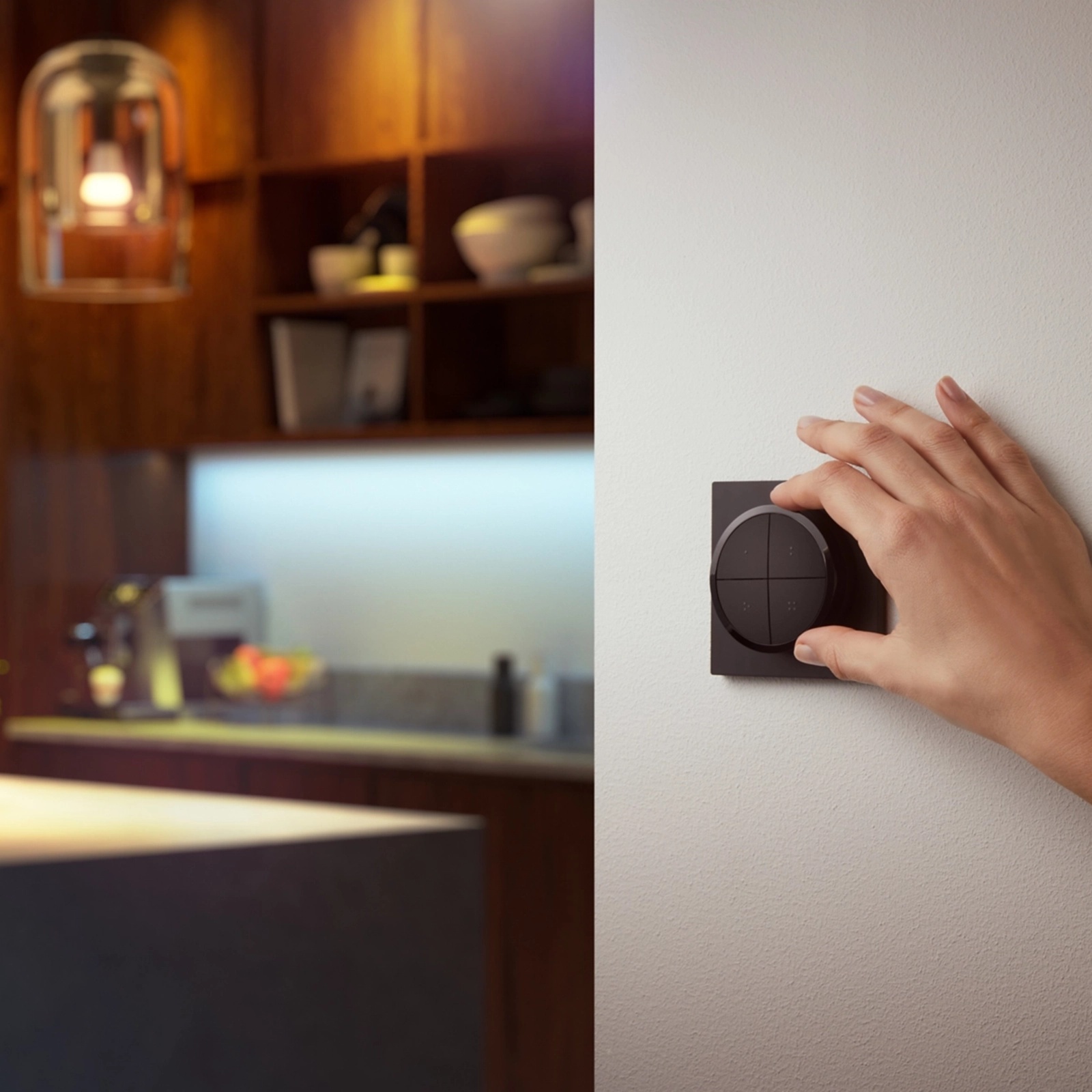 Kontroler Włącznik Ściemniacz Pilot Czarny Regulator Zigbee Bluetooth Tap Dial Switch Philips HUE - obszar zastosowań