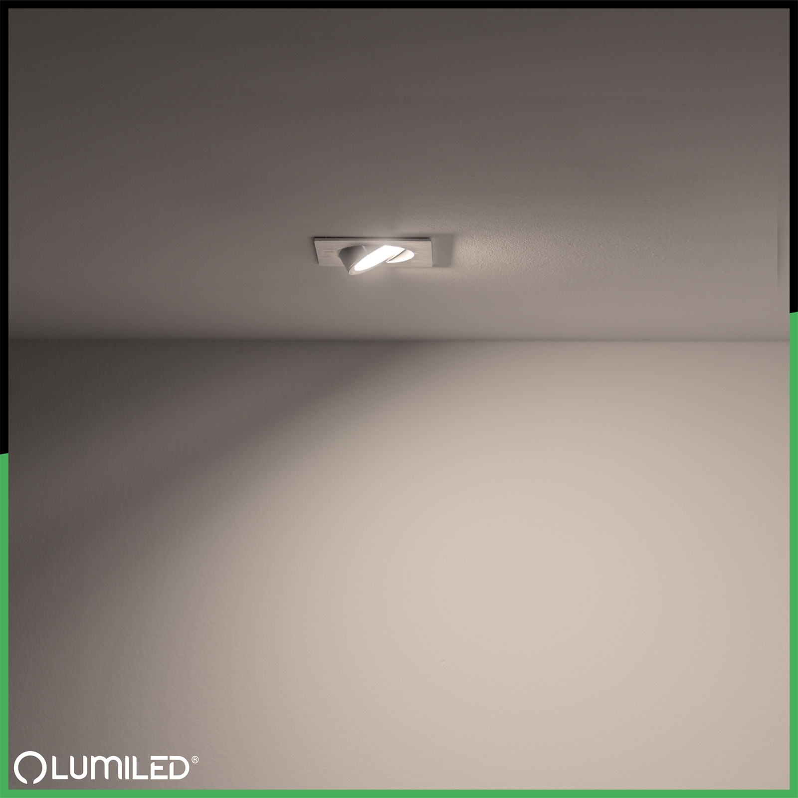 Oprawa Halogenowa Podtynkowa Kwadratowa Ruchoma TRIX 3w1 GU10 6W 3000K Srebrny LUMILED - obszar zastosowań