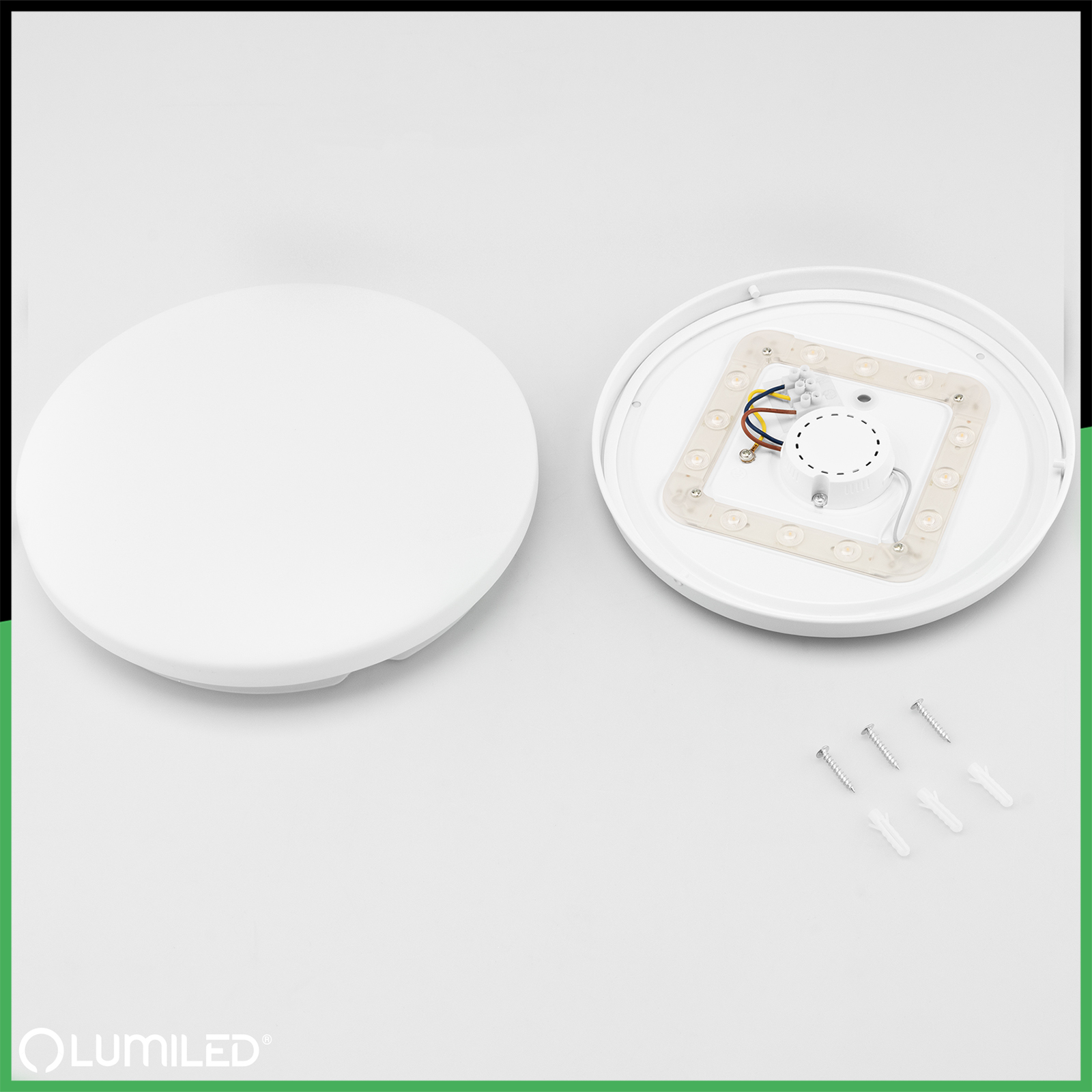 Plafon LED Lampa Sufitowa Natynkowa 24W NOTUS 2 Okrągły IP44 36 cm LUMILED - skład produktu