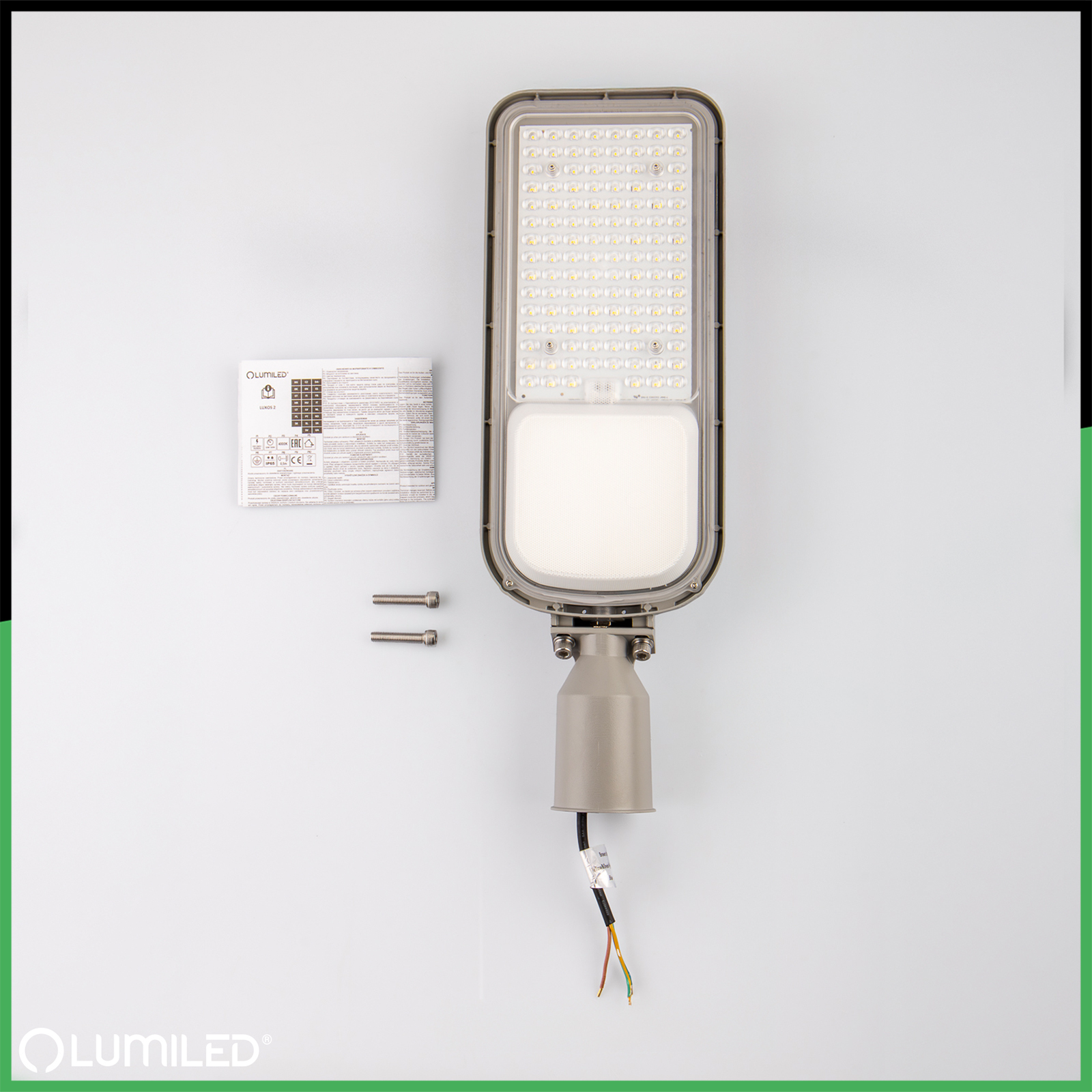 Lampa Uliczna LED LUXOS2 Przemysłowa Oprawa Drogowa 100W 14000lm 4000K IP65 ALS LUMILED - skład produktu