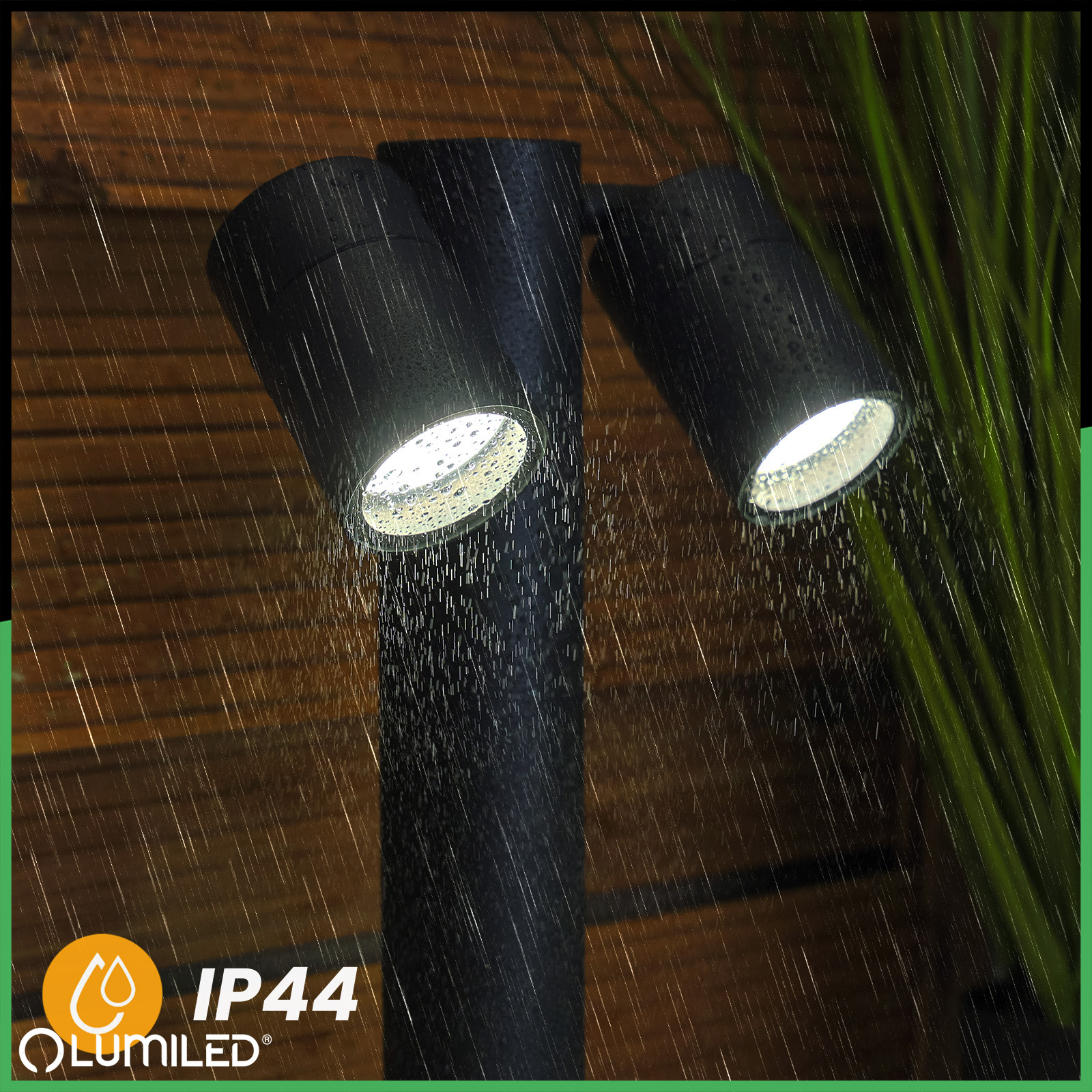 Lampa Ogrodowa Oprawa SŁUPEK Reflektor Zewnętrzny Stojąca 45 cm 2x GU10 ASTI LUMILED - trzecia cecha produktu