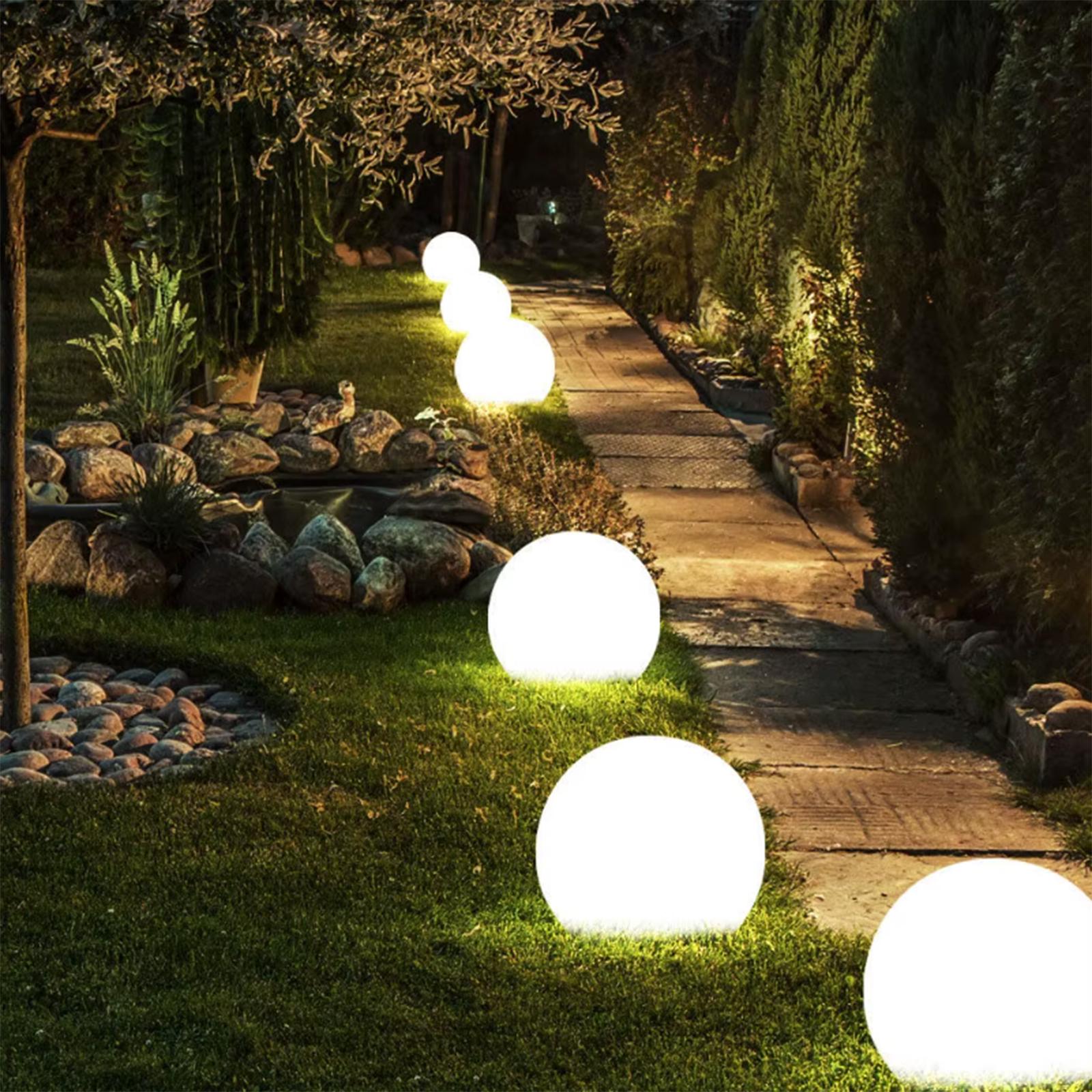 Lampa Solarna Ogrodowa LED 6500K IP44 30cm Wbijana Biała Kulka ATRIS LUMILED - trzecia cecha produktu