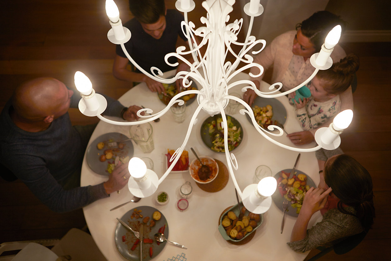 Żarówka LED E27 Świeczka B35 5W = 40W 470lm 6500K Zimna 180° LUMILED - obszar zastosowań