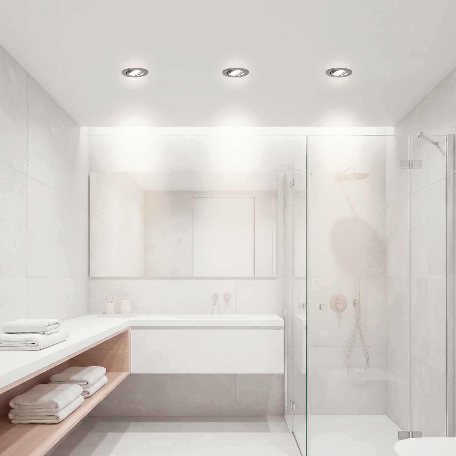 Oprawa HALOGENOWA Podtynkowa Ruchoma Okrągła AURELI Chrom Blacha MR16 GU10 - obszar zastosowań