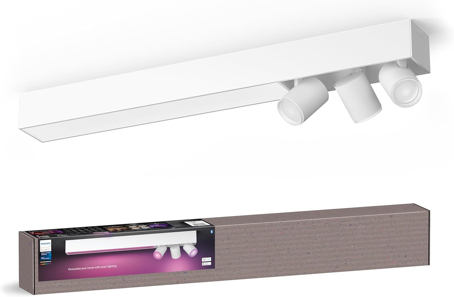 Lampa Sufitowa LED Reflektor 48.6W 3700lm IP20 White and Color Ambiance RGB + TW Biała Inteligentna SMART Zigbee Bluetooth Centris Philips HUE - główne zdjęcie produktu