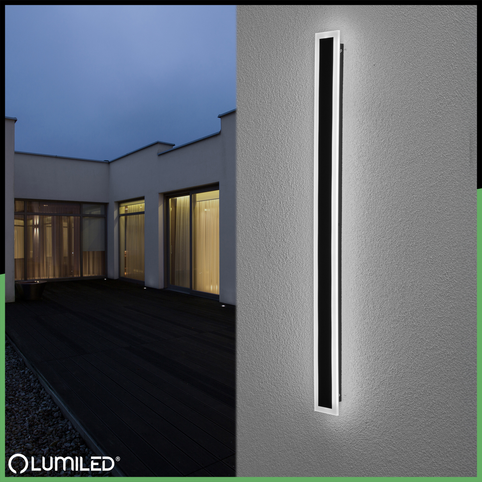 Lampa Ogrodowa LED Natynkowa OLIO Kinkiet Elewacyjny Ścienny 30W 4000K 100cm IP65 LUMILED - obszar zastosowań
