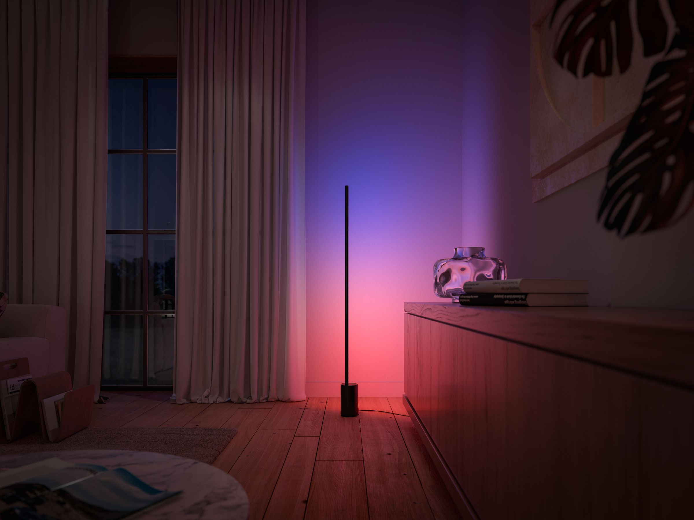 Lampa Podłogowa LED Gradient 29W 2550lm IP20 White and Color Ambiance RGB + TW Czarna 145cm Inteligentna SMART Zigbee Bluetooth Signe Philips HUE - obszar zastosowań