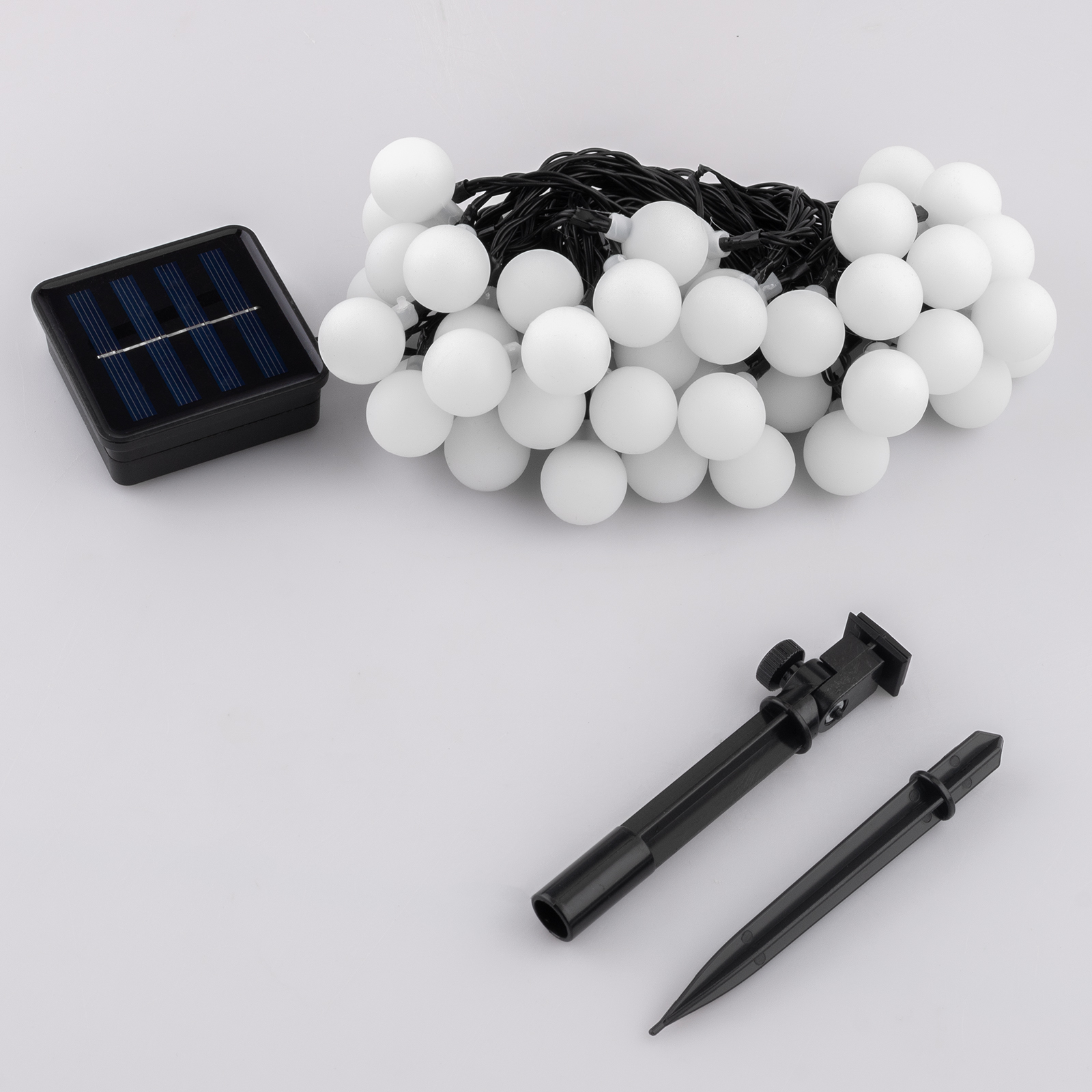 Girlanda Solarna Ogrodowa Lampki Solarne 50x Żarówka LED Ozdobne Kulki 9m 3000K SOLIX LUMILED - skład produktu