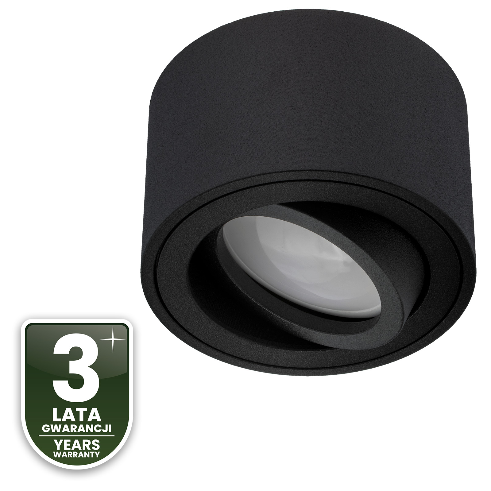 Oprawa Natynkowa HALOGENOWA Spot Tuba Ruchoma Okrągła Czarna 50mm AMAT-S LUMILED - czwarta cecha produktu