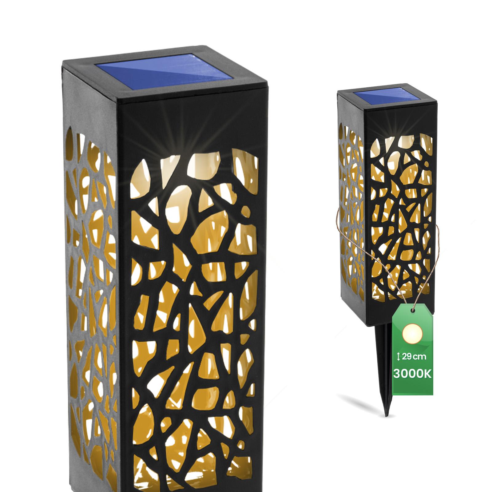 Lampa Solarna Ogrodowa LED 3000K IP44 Słupek Ażurowy AZURE LUMILED - główne zdjęcie produktu