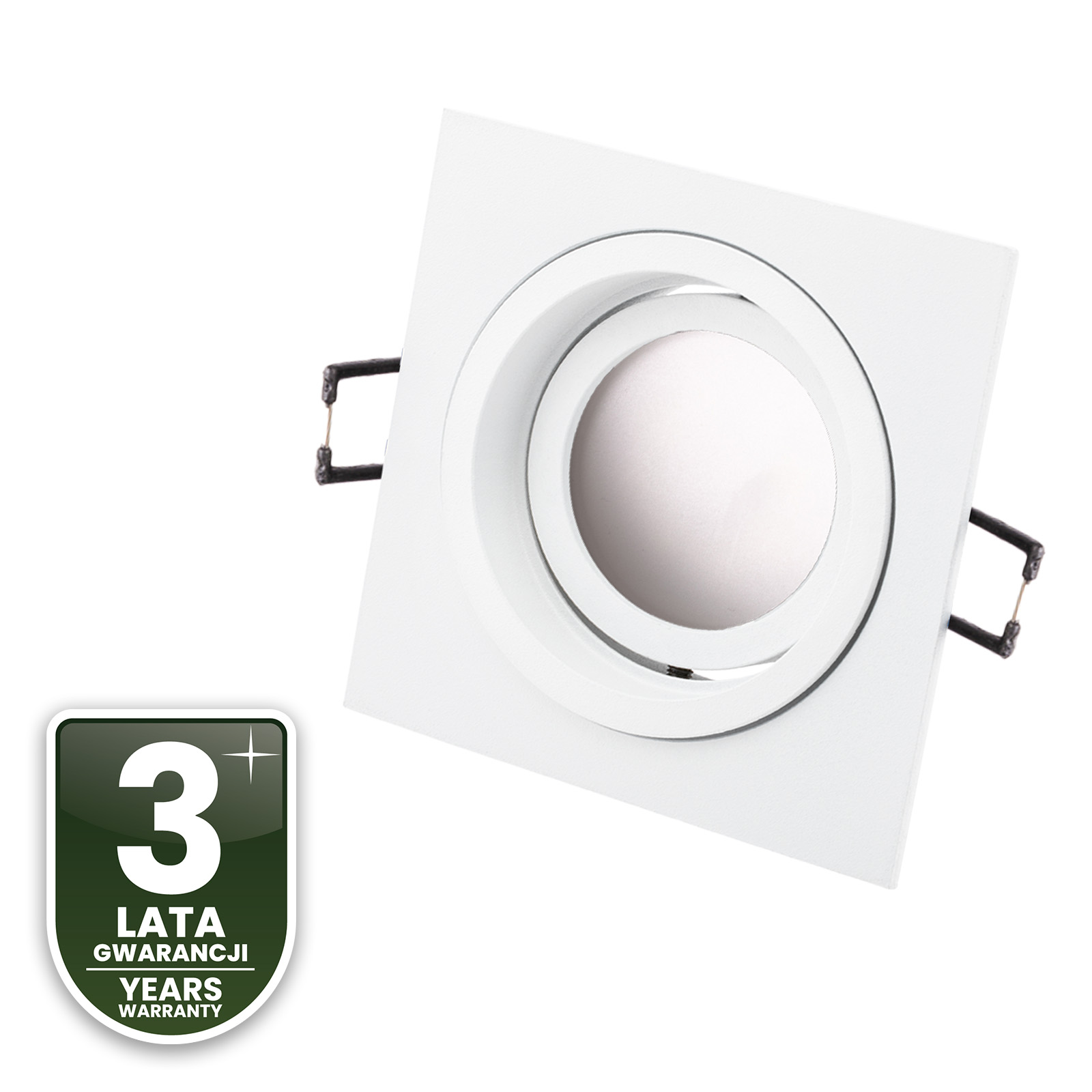 Oprawa HALOGENOWA Podtynkowa Ruchoma GU10 MR16 Kwadrat Biała CASSIO LUMILED - czwarta cecha produktu