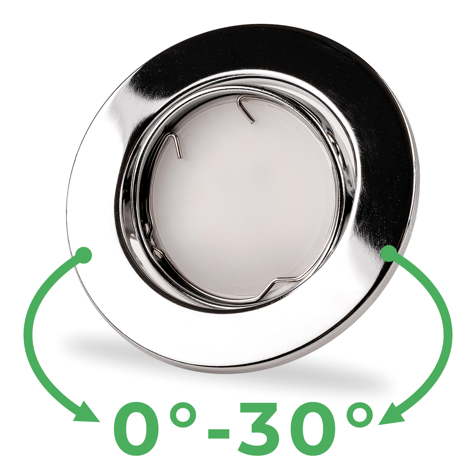 Oprawa HALOGENOWA Podtynkowa Ruchoma Okrągła AURELI Chrom Blacha MR16 GU10 - pierwsza cecha produktu