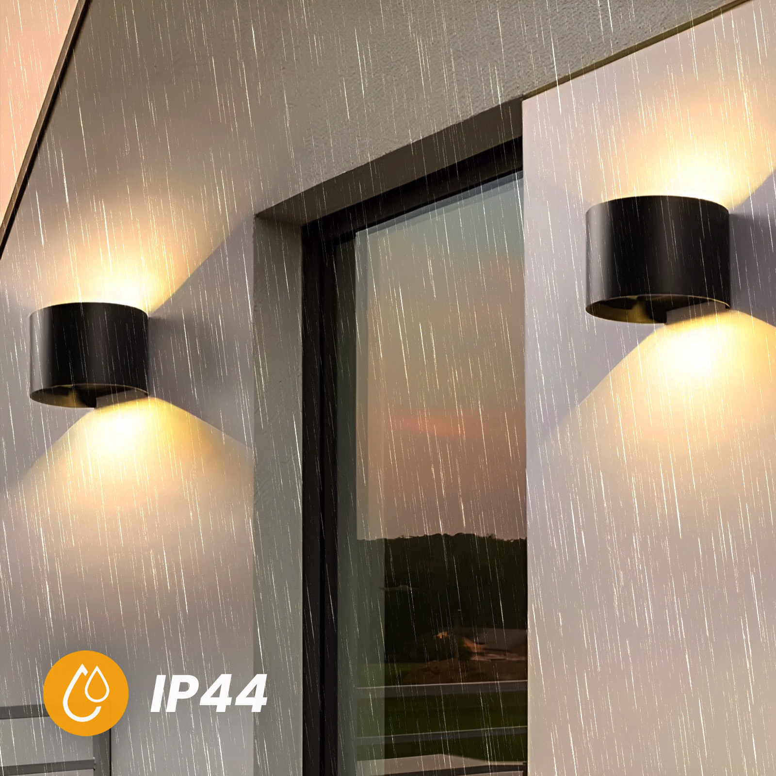 Kinkiet Ogrodowy Elewacyjny LED G9 Regulowany Okrągły Góra Dół Czarny PYXIS LUMILED - trzecia cecha produktu