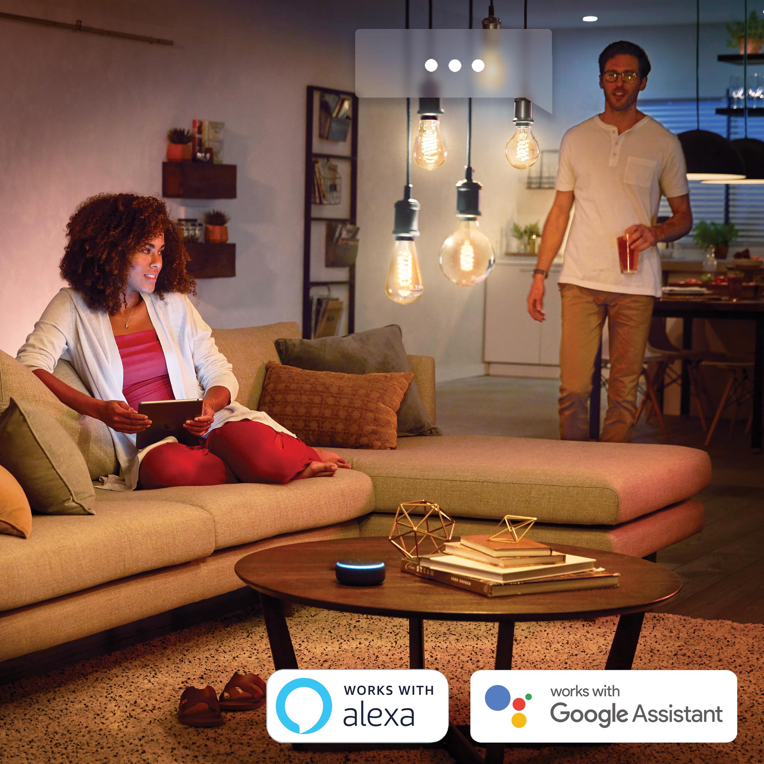 Żarówka LED E27 Kula G125 7W = 40W 550lm 2200-4500K CCT FILAMENT SMART Inteligentna Bluetooth ZigBee White Ambiance Philips HUE - trzecia cecha produktu