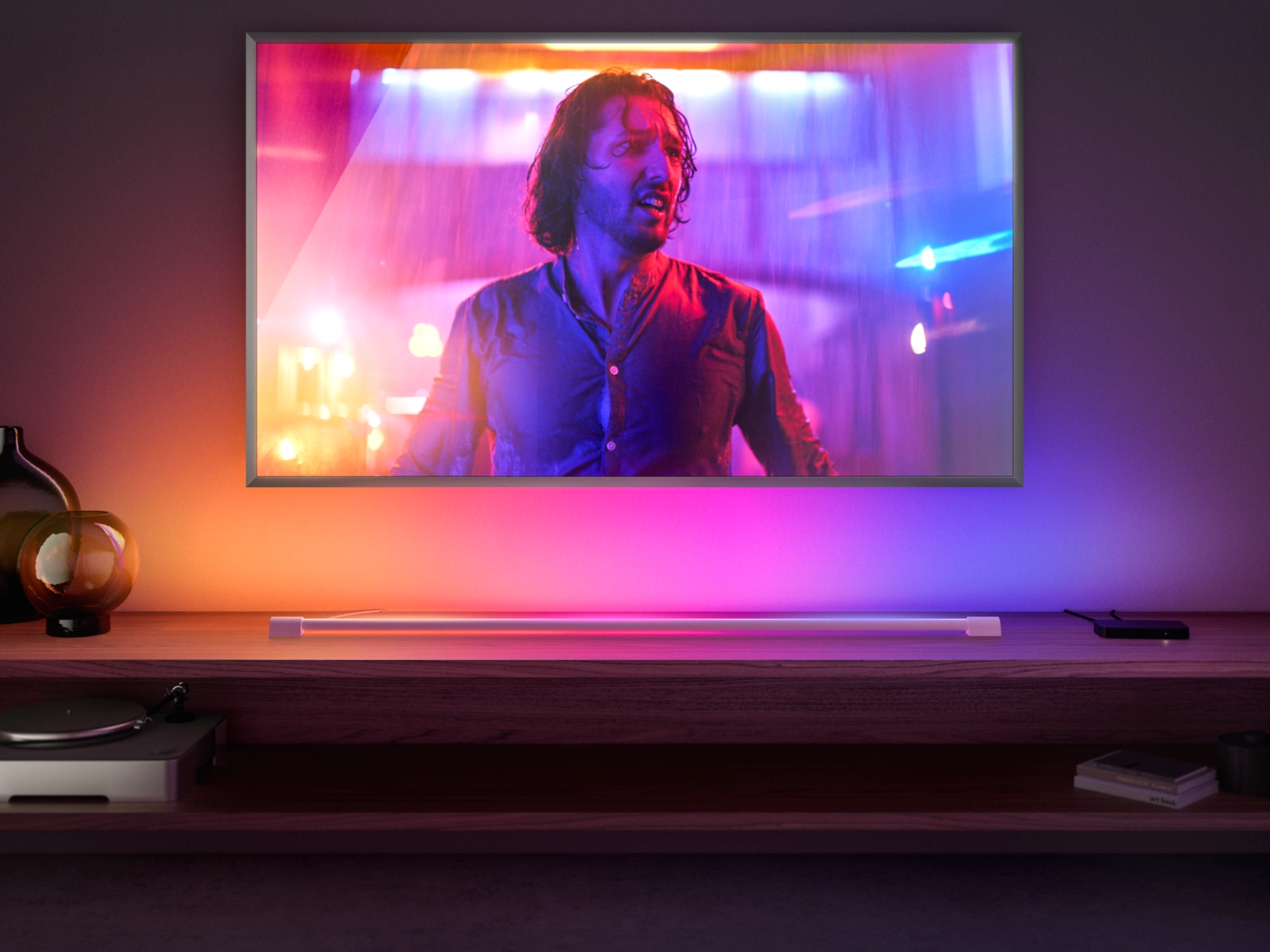 Lampa Liniowa LED Light Bar TUBA 140cm Gradient 20W 1800lm IP20 White and Color Ambiance RGB + TW Biała Inteligentna SMART Zigbee Bluetooth Play Tube Philips HUE - obszar zastosowań