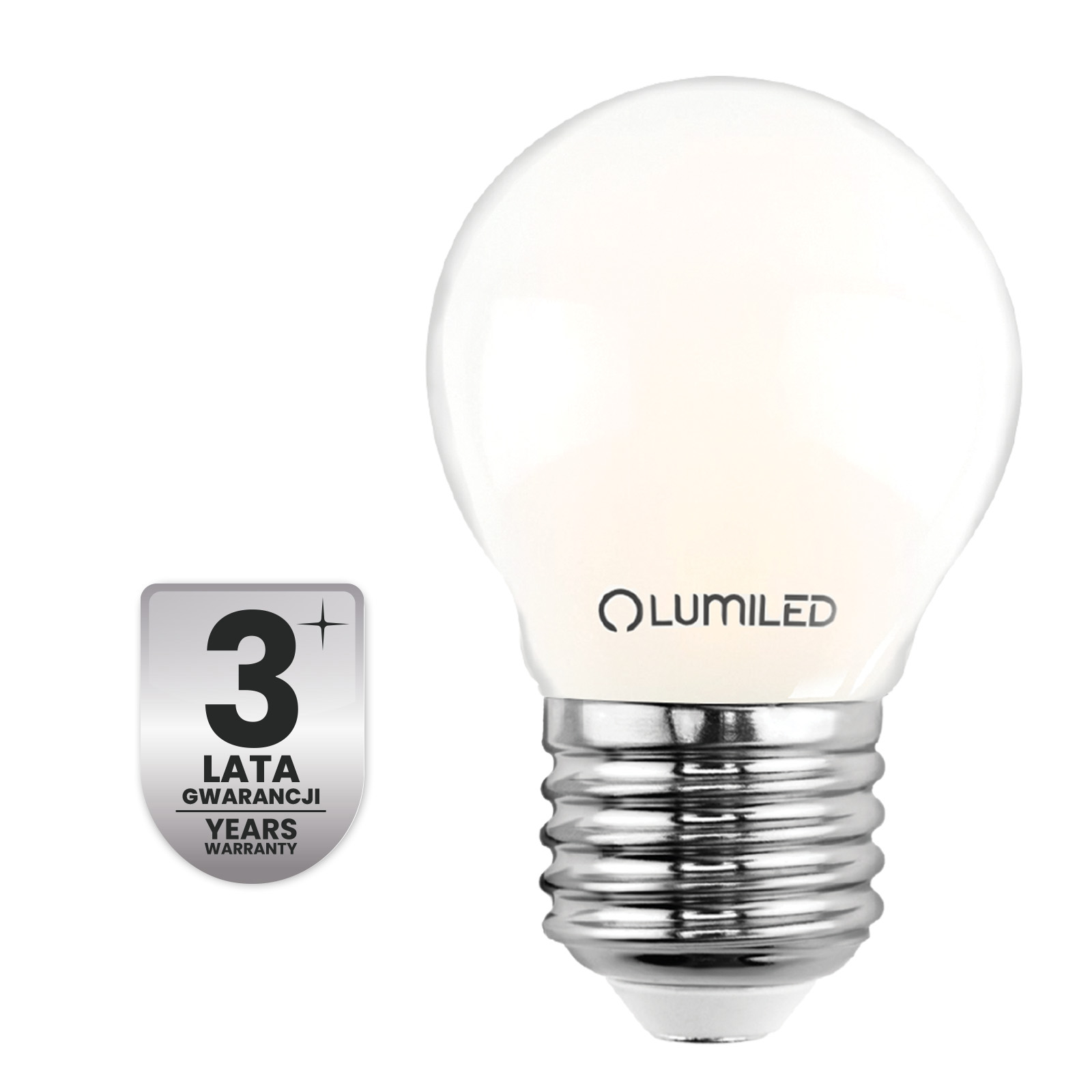 Żarówka LED E27 Kulka P45 2,2W 470lm = 40W 2700K Ciepła 360° Filament KLASA A LUMILED - czwarta cecha produktu