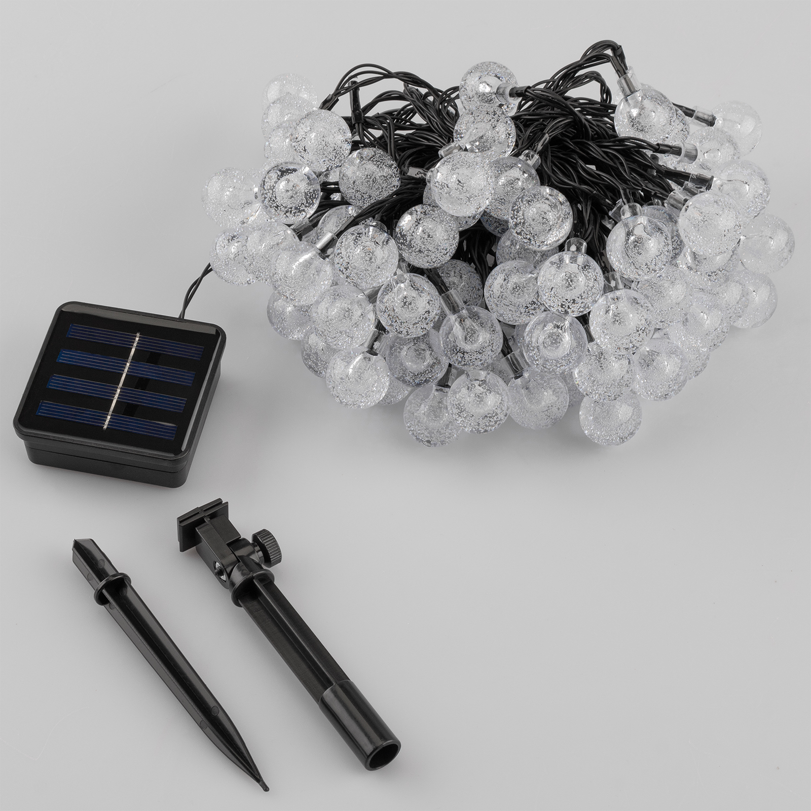 Girlanda Solarna Ogrodowa Lampki Solarne 100x Żarówka LED Kulki na Balkon 16m 3000K GALLA3 LUMILED - skład produktu
