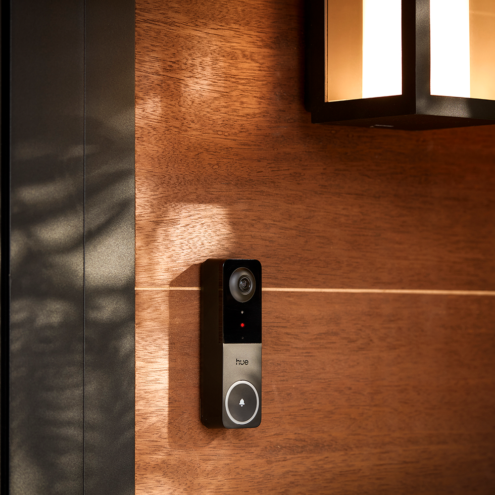 Inteligentny Wideodomofon Dzwonek do Drzwi z Kamerą IP 2K QHD 1440p CMOS Czarna SMART Zigbee WiFi Doorbell + Odbiornik Biały Chime Secure Philips HUE - obszar zastosowań