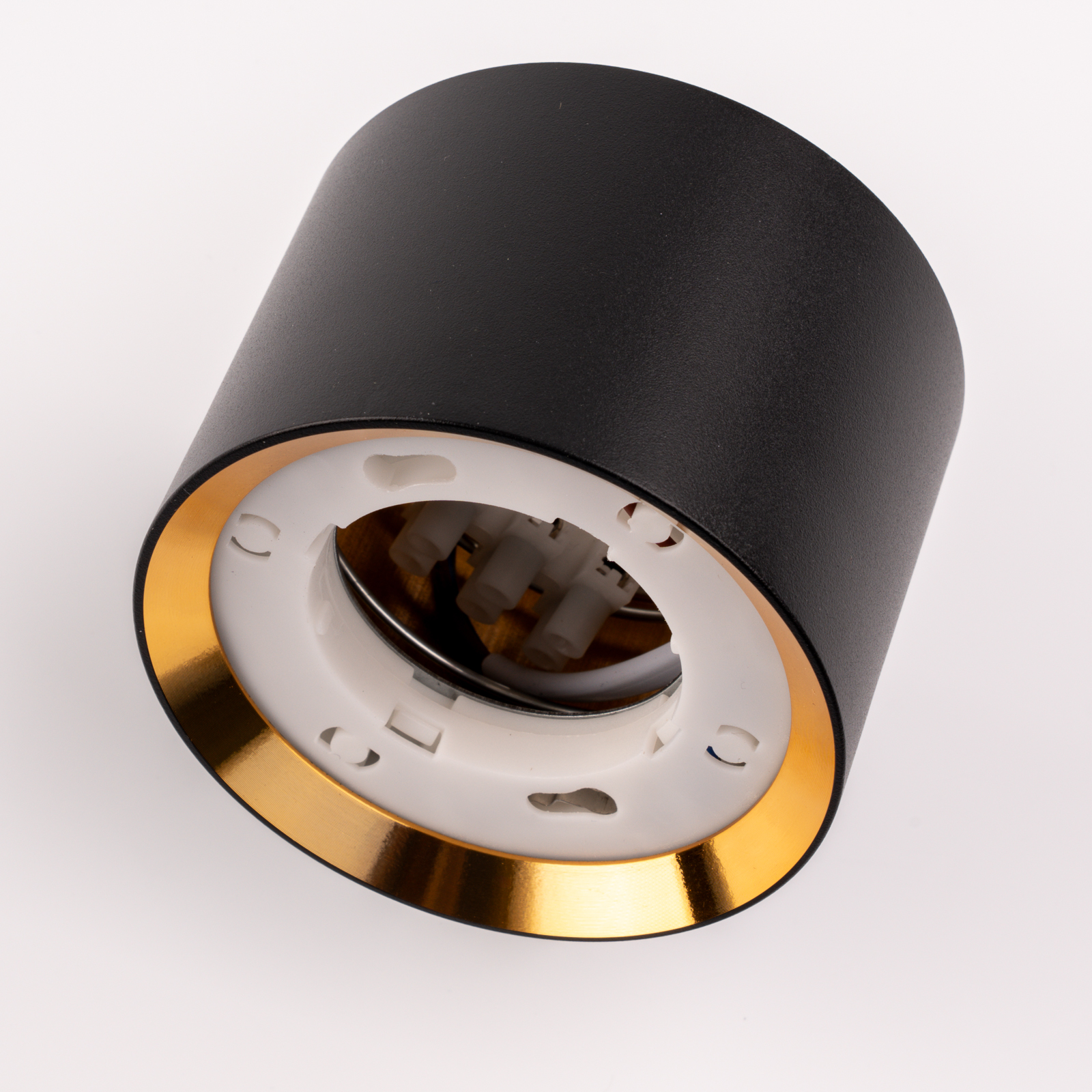 Oprawa HALOGENOWA Natynkowa SUNLA Tuba Gx53 LED Spot Kinkiet Sufitowa Walec Czarno - Złoty LUMILED - druga cecha produktu