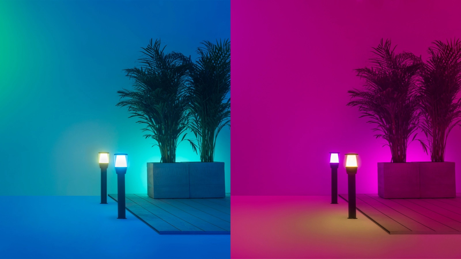 Lampa Ogrodowa Zewnętrzna LED SŁUPEK 50cm 3.6W 320lm 2700-5000K RGB + TW Czarna Okrągła Inteligentna SMART WiFi Bluetooth Aplikacja Elipas WiZ - druga cecha produktu