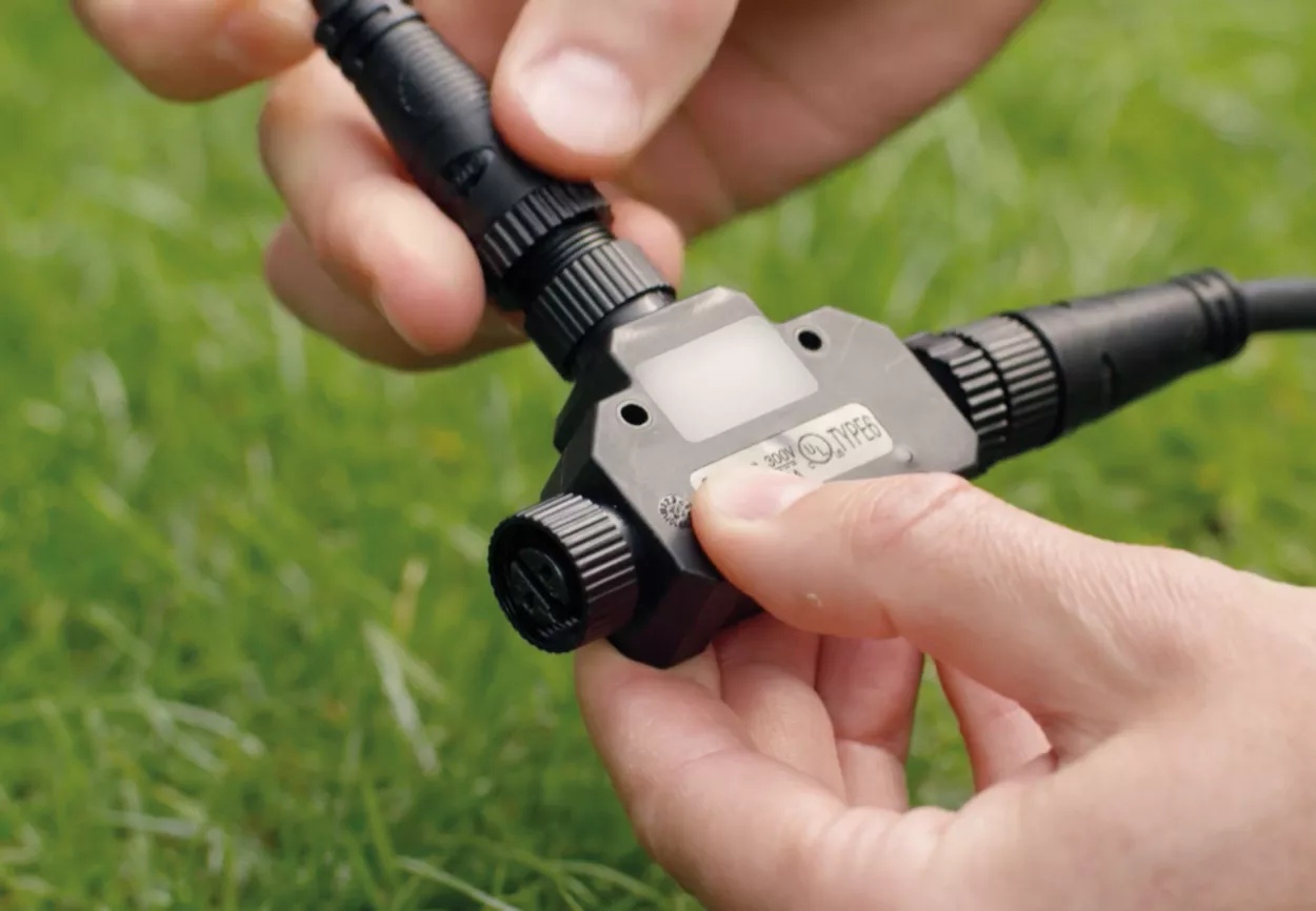 Złączka Zewnętrzna Typ T IP67 Czarna Outdoor LowVolt Accessory Philips HUE - obszar zastosowań