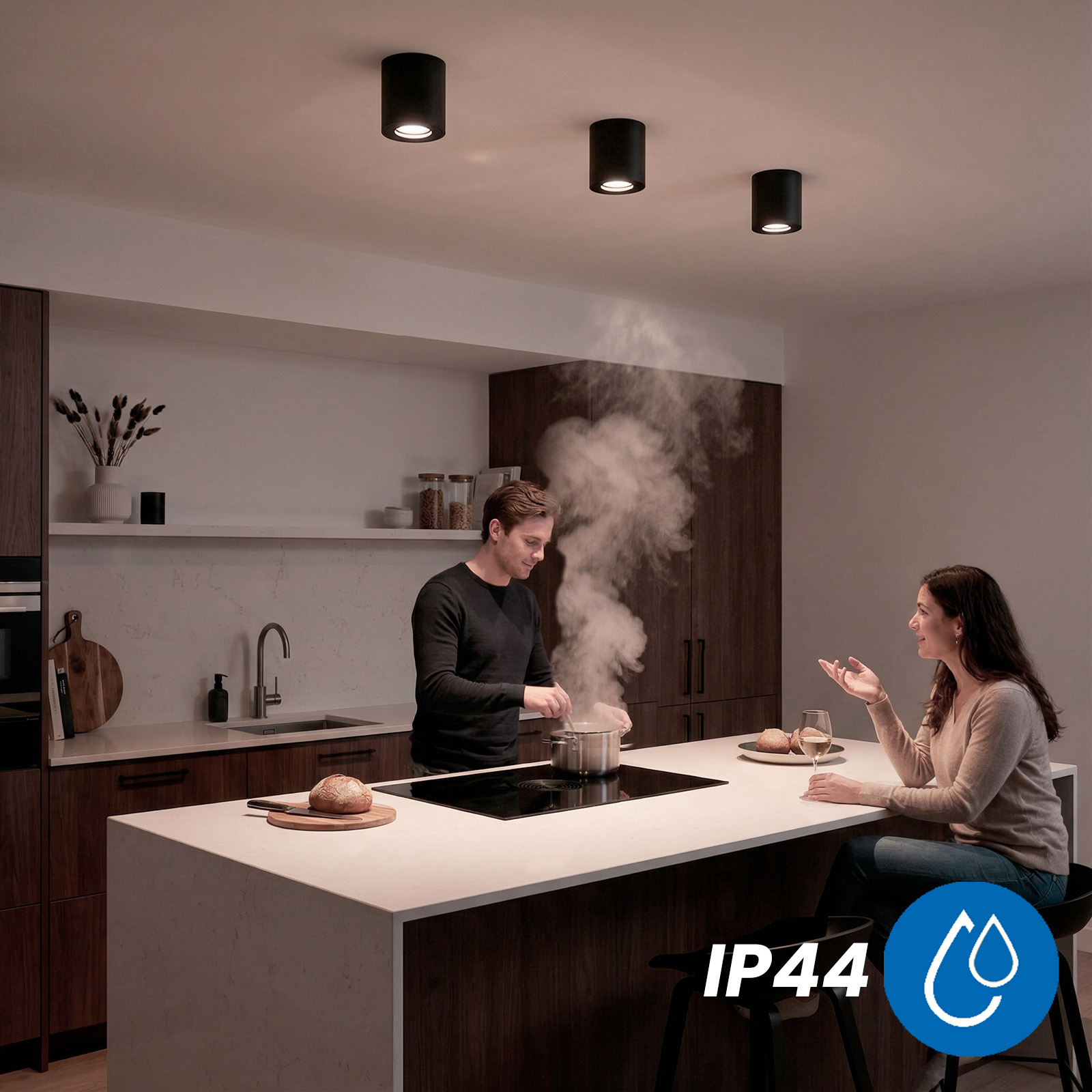 Oprawa Natynkowa HALOGENOWA Spot Tuba Lampa Sufitowa EGIO GU10 Okrągła Czarna LUMILED - druga cecha produktu