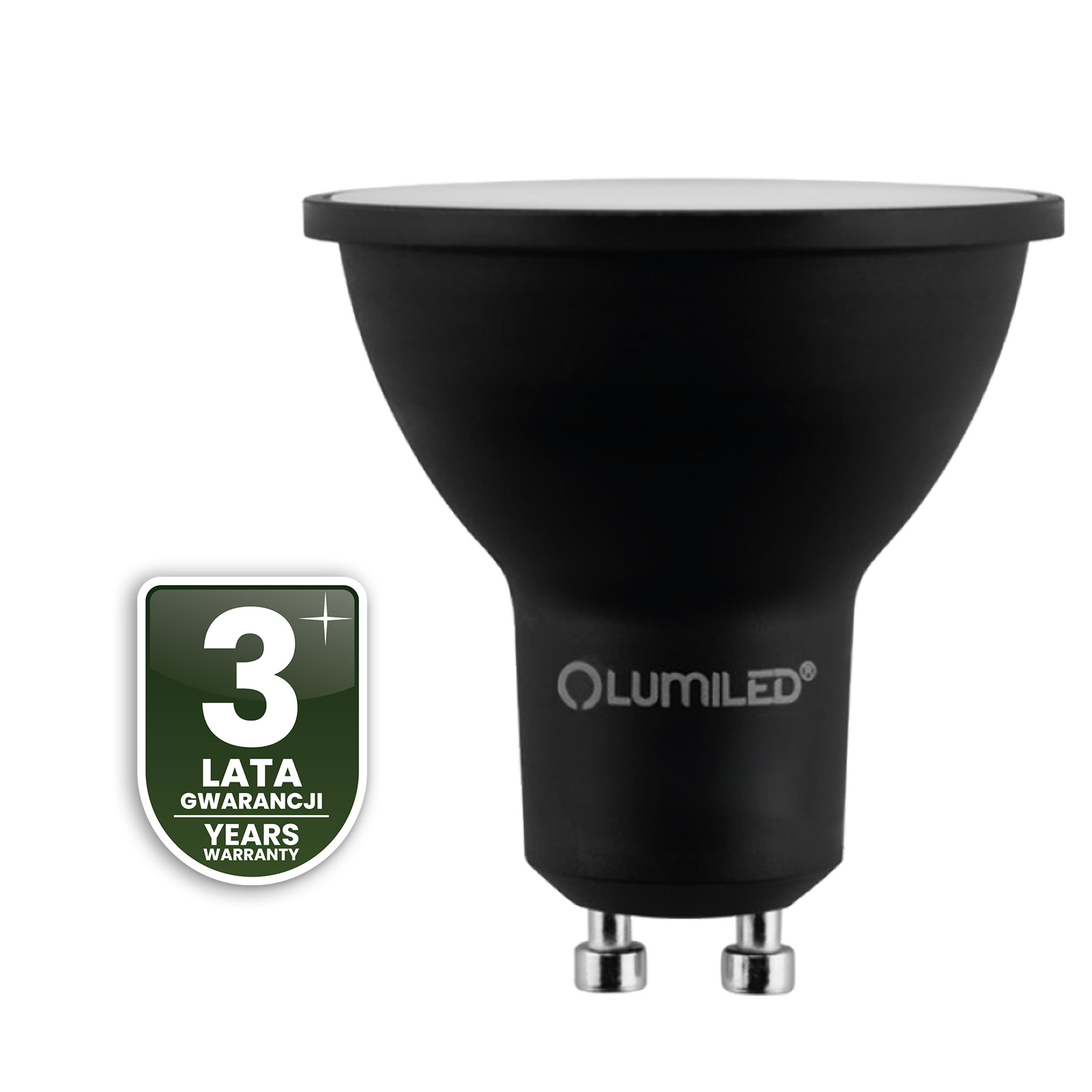 Żarówka LED GU10 Reflektor PAR16 6W = 50W 600lm 4000K Neutralna 120° Czarna LUMILED - czwarta cecha produktu