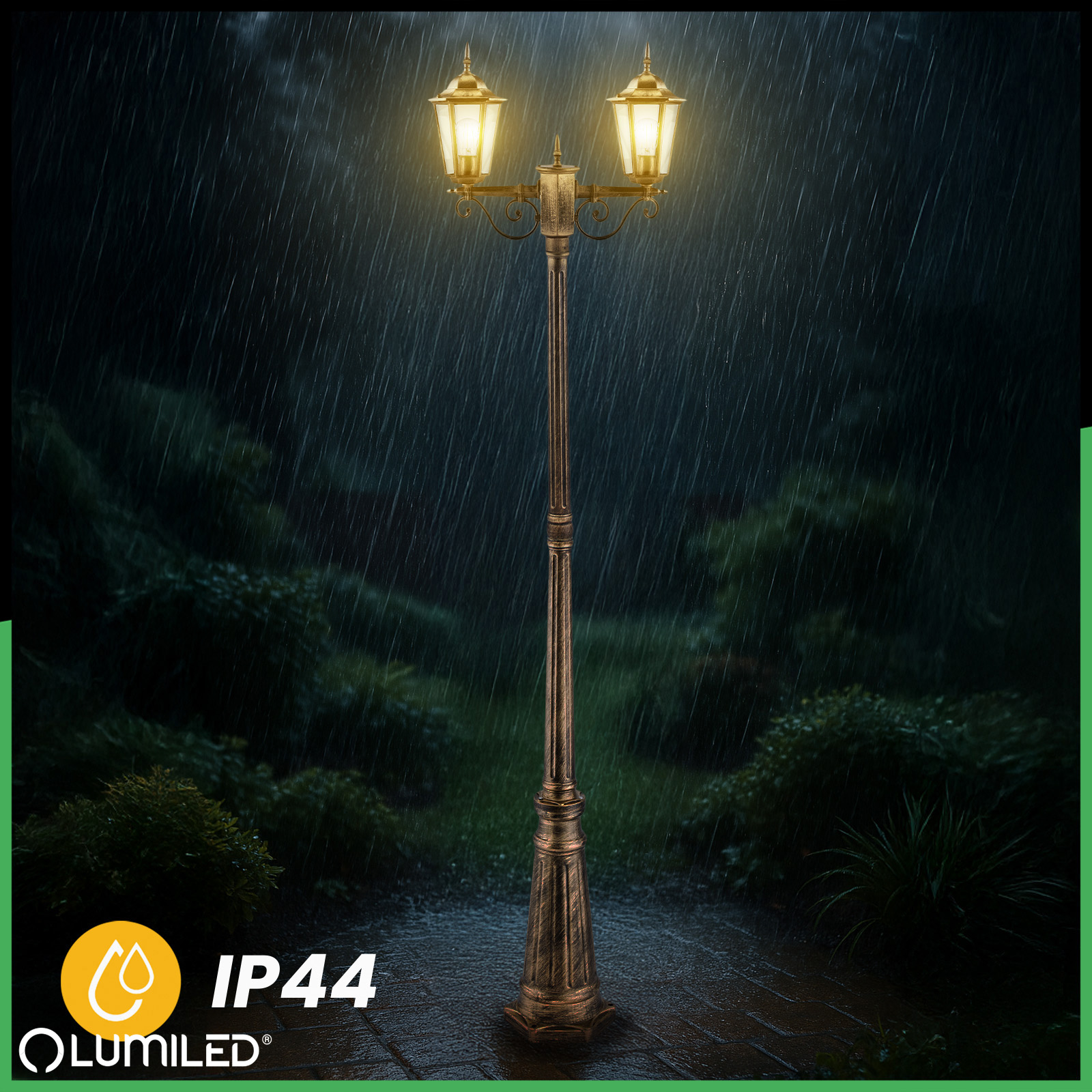 Lampa Ogrodowa Stojąca LED Słupek 2m E27 Latarnia Zewnętrzna Dekoracyjna BELLIS LUMILED - druga cecha produktu