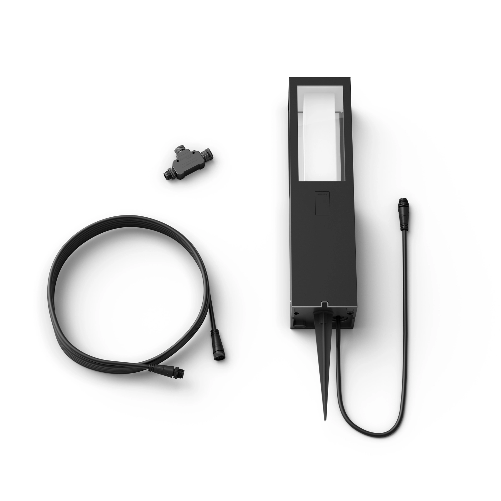 Lampa Ogrodowa Zewnętrzna LED SŁUPEK 40cm 15.8W 1180lm IP44 White and Color Ambiance RGB + TW Czarna Inteligentna SMART Zigbee Bluetooth Impress LowVolt Philips HUE - skład produktu