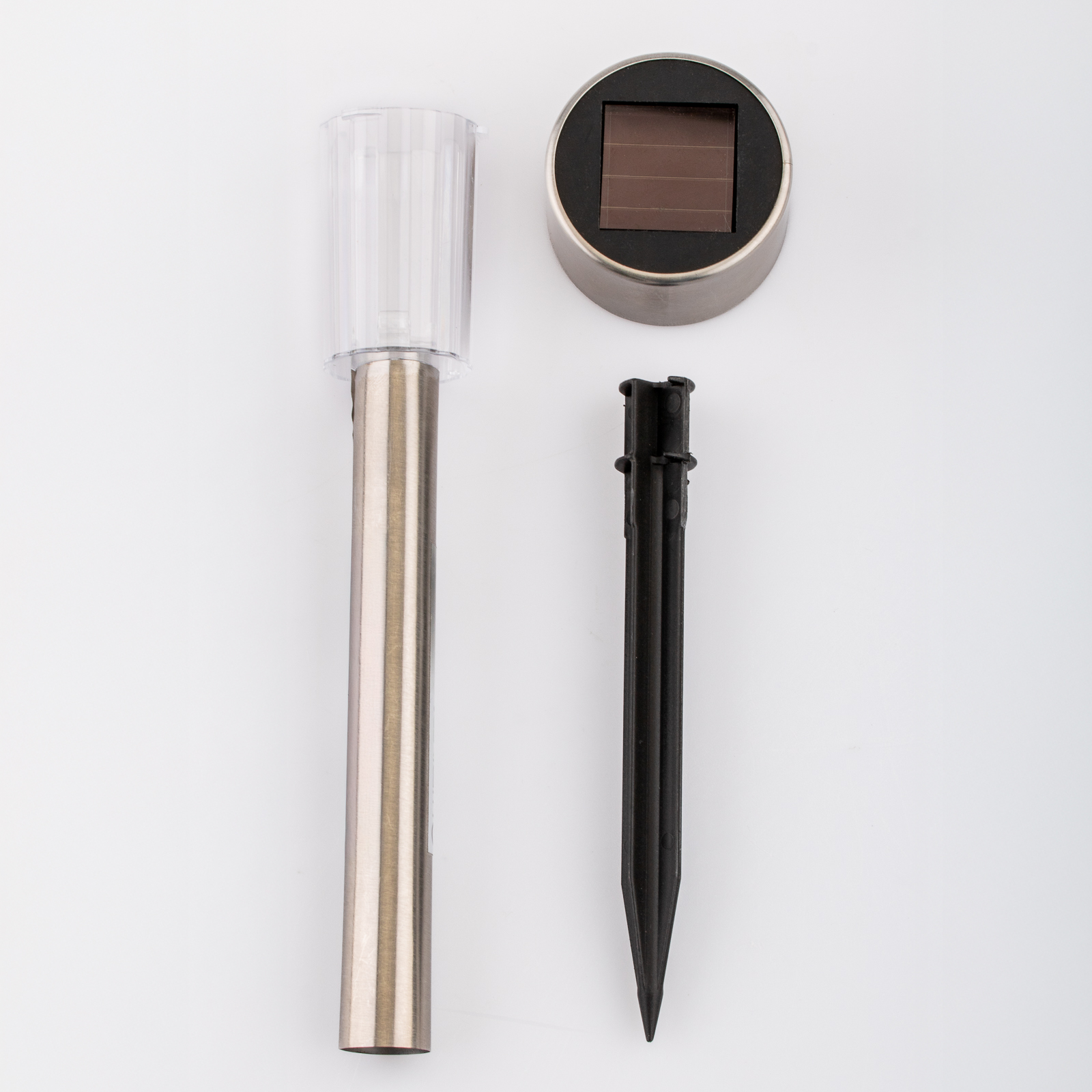 Lampa Ogrodowa LED Solarna Wbijana Chrom 6500K PALIS LUMILED - skład produktu