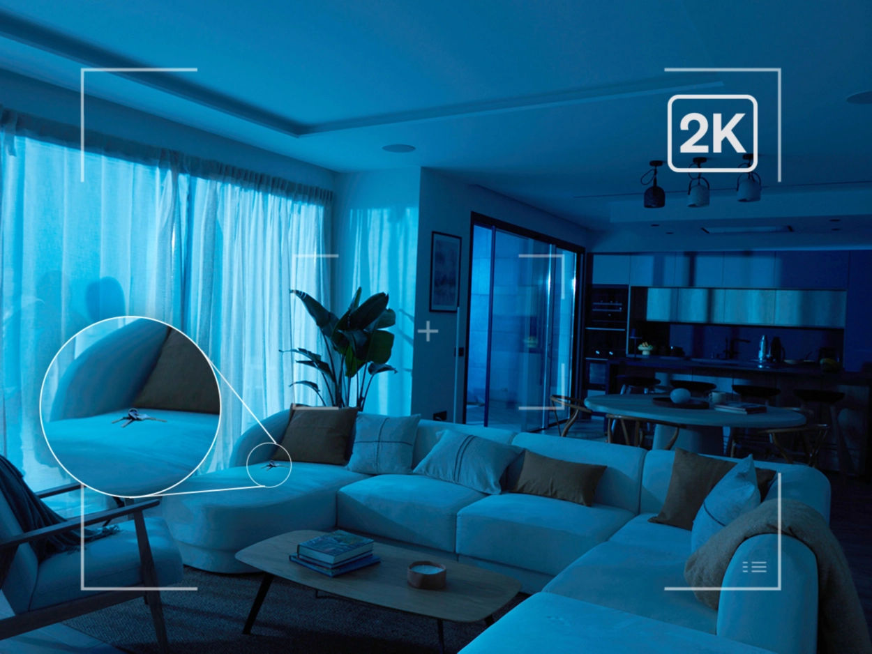 Kamera Przewodowa Wewnętrzna IP 2K QHD 1440p CMOS Czarna Zigbee WiFi SMART Security Camera Secure Philips HUE - pierwsza cecha produktu