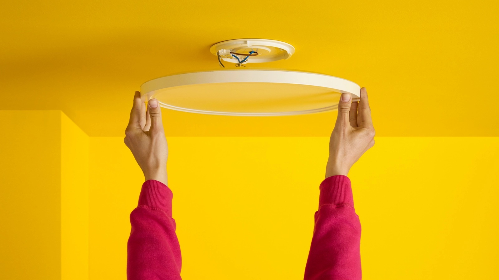 Plafon LED Lampa Sufitowa Natynkowa 22W 2600lm 2700-6500K RGB + TW 42.3cm Biała Okrągła Inteligentna SMART WiFi Bluetooth Aplikacja Superslim WiZ - czwarta cecha produktu