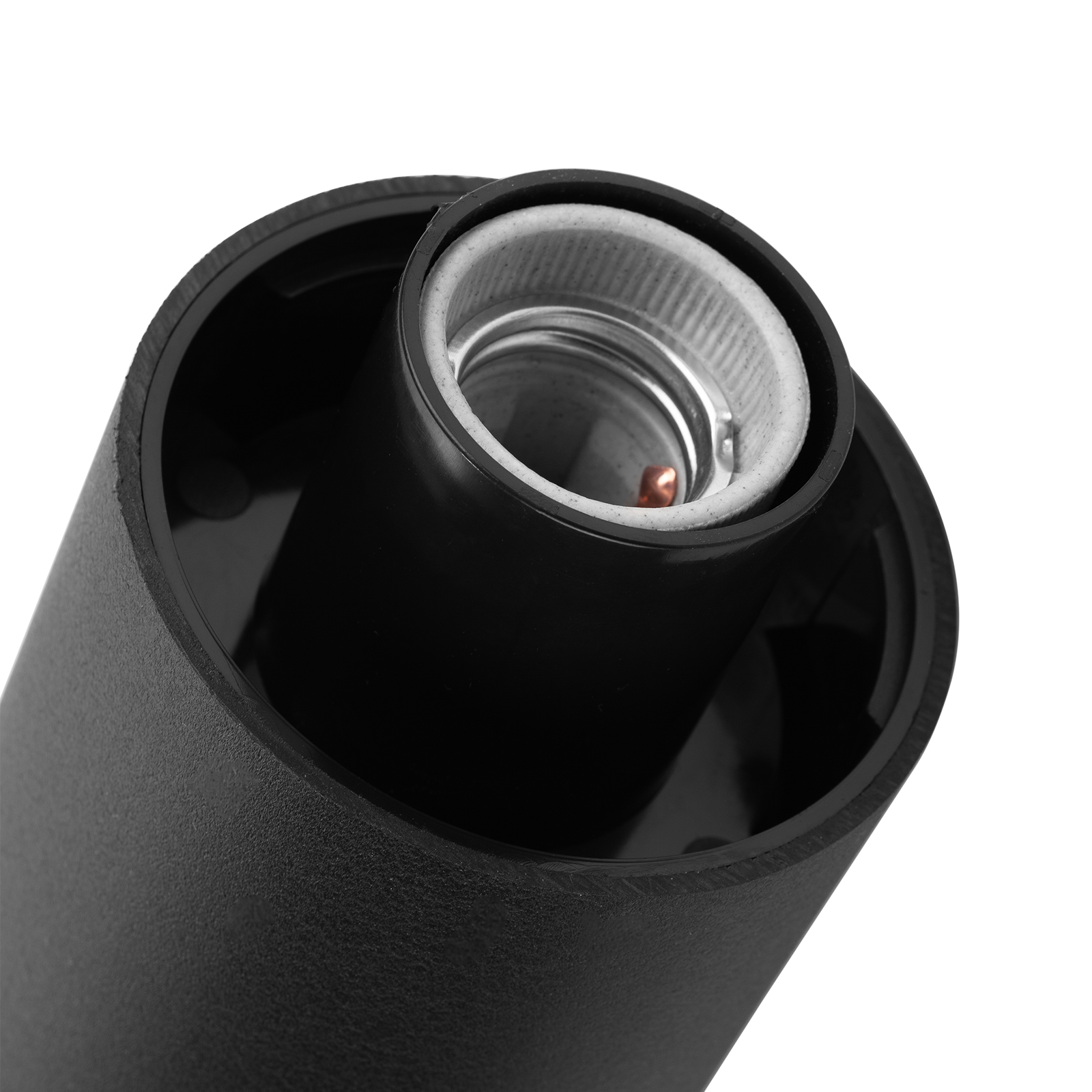 Lampa Ogrodowa Stojąca Zewnętrzna Słupek NA ŻARÓWKE E27 Czarna SZKŁO IP54 60 cm SALVIA LUMILED - pierwsza cecha produktu