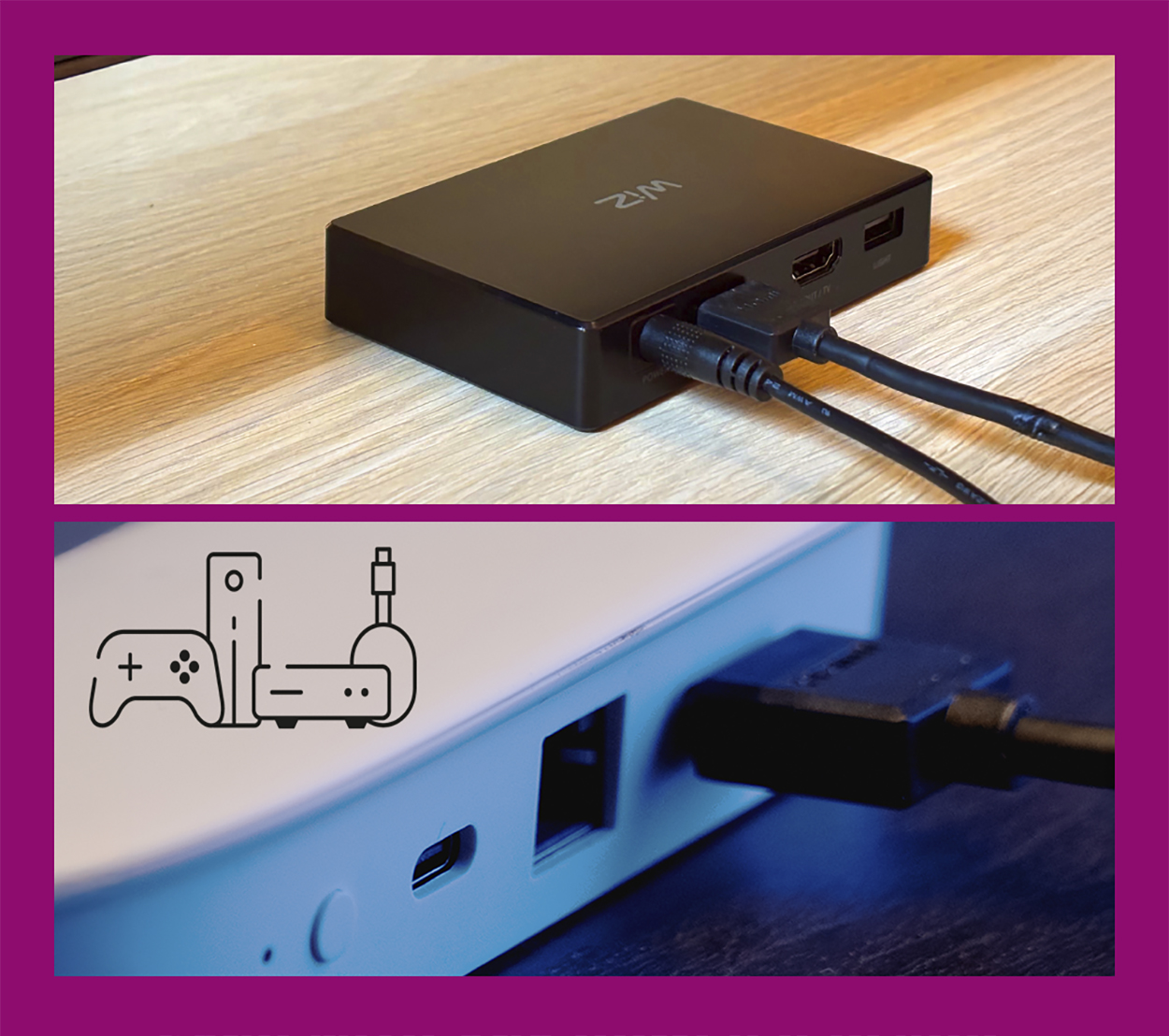 Inteligentna Taśma LED RGBIC do Monitora Telewizora TV 55""""-65"""" z HDMI Sync Box Wi-Fi WiZ - czwarta cecha produktu